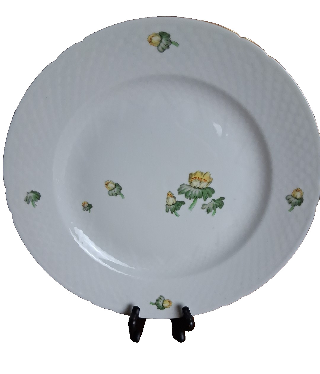 Bing & Grondahl Porcelain Erantis Pattern Lg 12.5″ Round Platter Made In Denmark