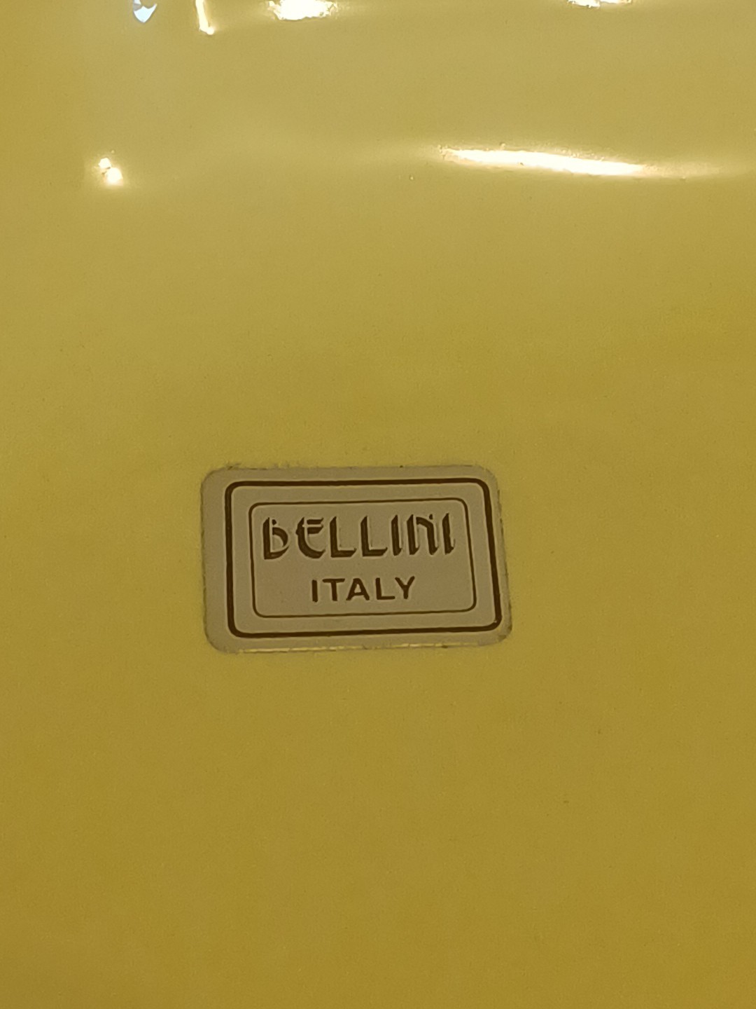 Vtg Yellow Bellini Food Platter Made In Italy With Original Sticker. See Picture