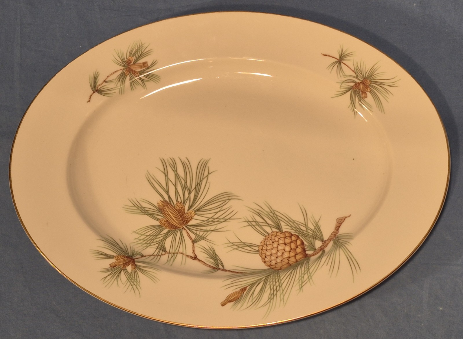 Rosenthal Aida PINE NEEDLE 12 3/4″ Serving Platter, Germany EUC