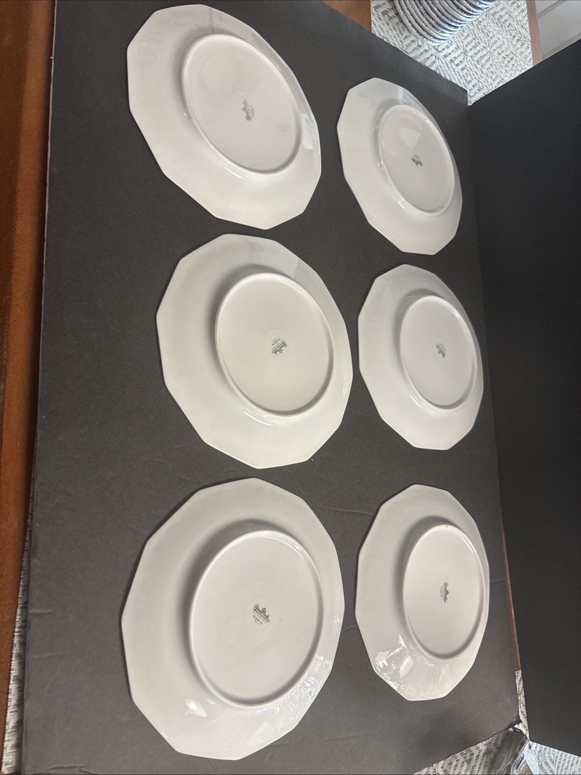 Rosenthal China Maria 12 Sided White Salad Plates 7 3/4 In Set of 6 Never used