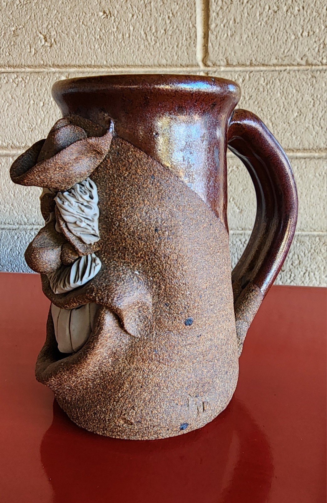 Original Mark Hines Creations Funny Face Mug Stoneware Pottery Artist Signed