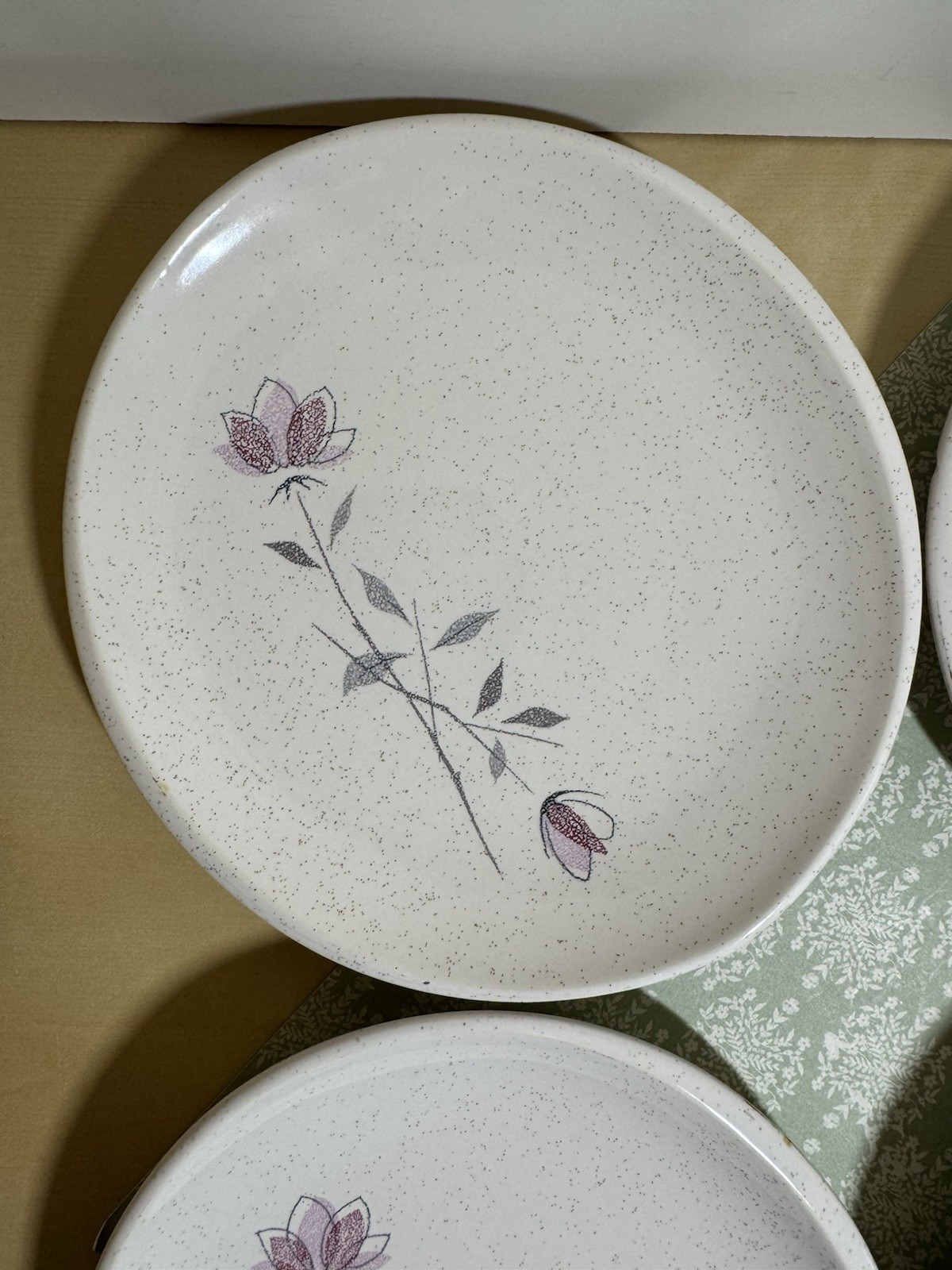 6 Franciscan Duet Rose Bread & Butter Plates USA c.1956-1967 FAST SHIPPING