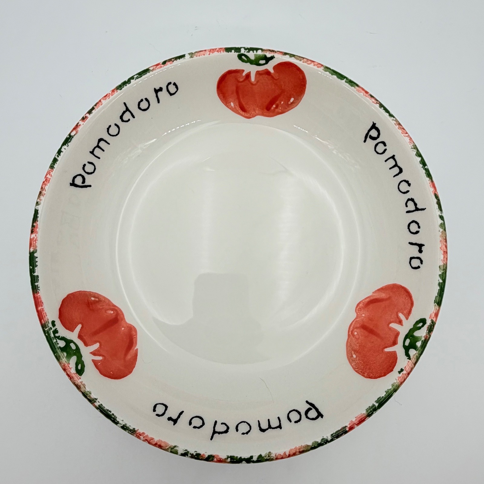 Pier 1 Pomodoro Pasta Bowl Set 5 Pc Italy Aglio Mixed Vegetables Hand Painted