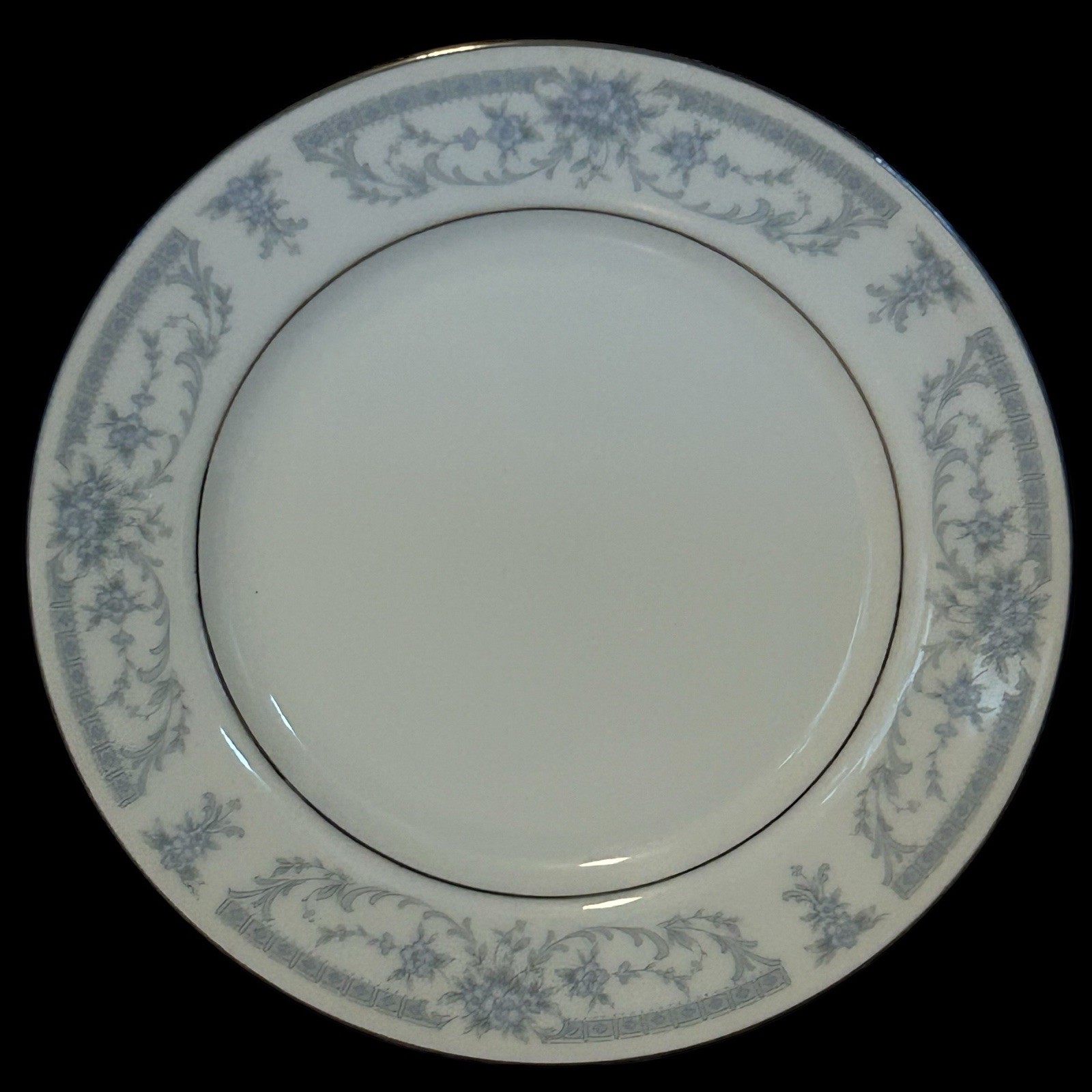 Vintage 1985 Sheffield Blue Whisper Porcelain Cup Saucer And Dessert Plate Japan