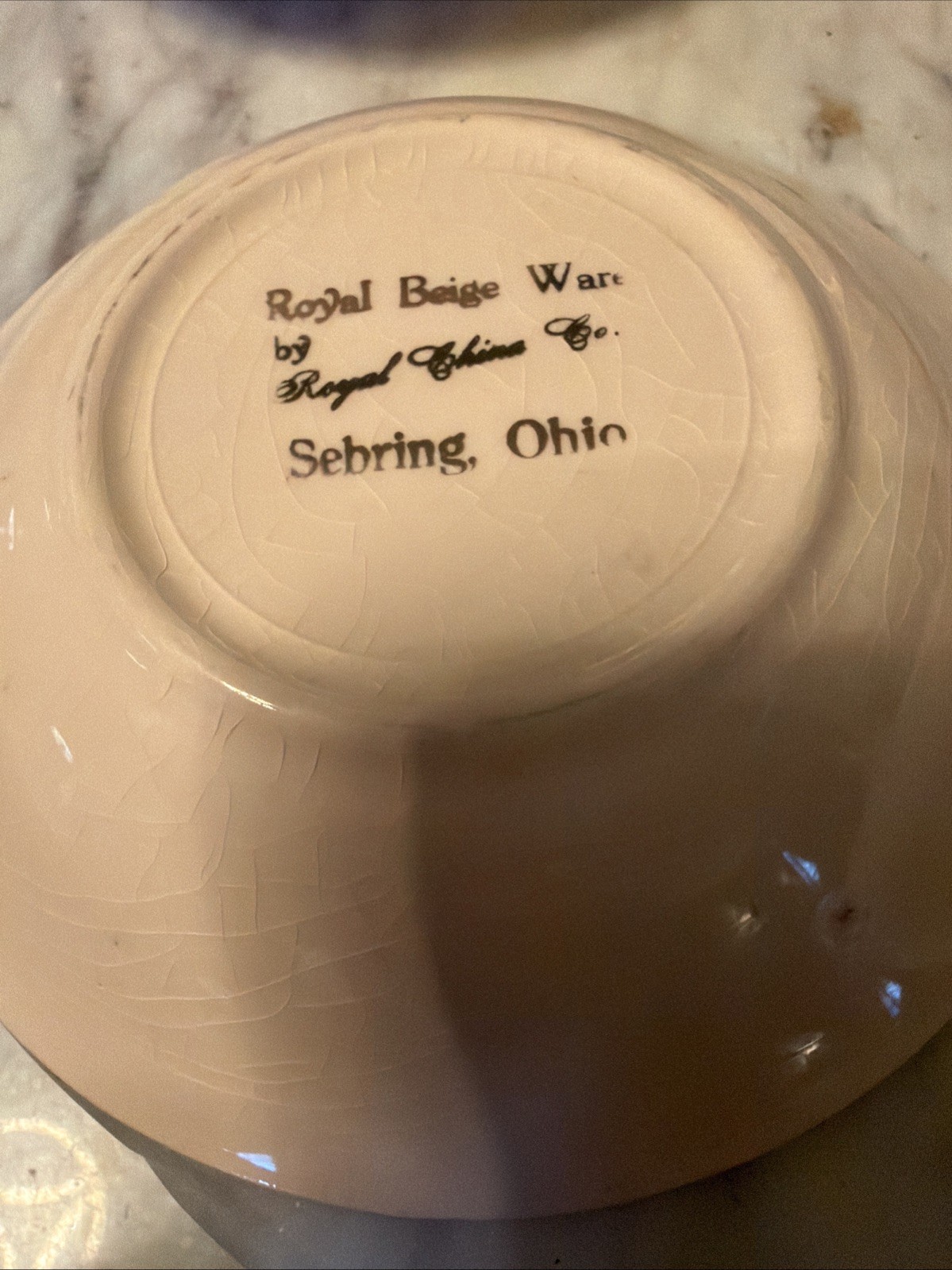 Royal Beige Ware Royal China Sebring Ohio Floral 5.5” Dessert Bowl – Set of 5