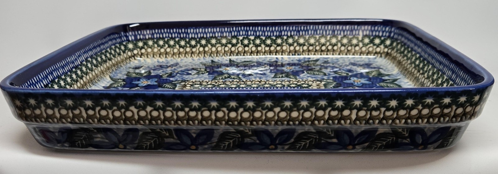 Unikat Polish Pottery Ultimate Bakeware Dish 1864 Teresa Andrukiewicz 11″ NWOB