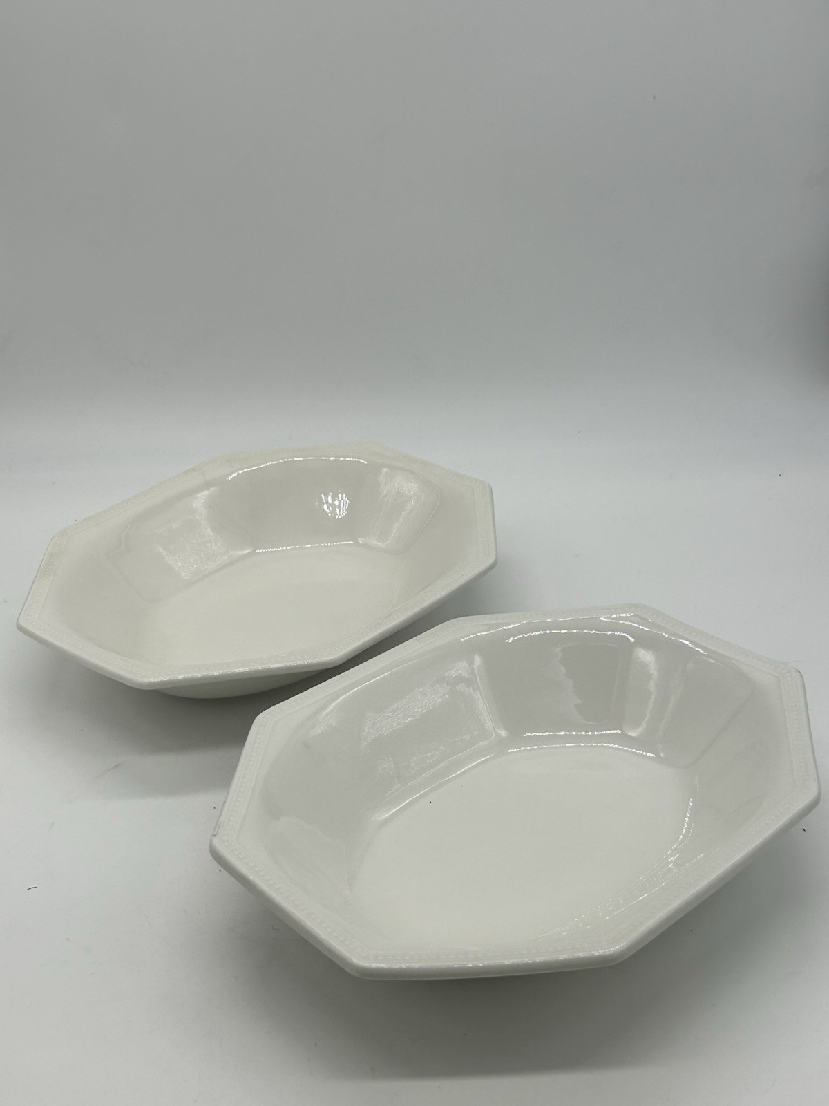 Johnson Brothers Ironware Ivory White Serving Bowl (Set of 2) Made in England