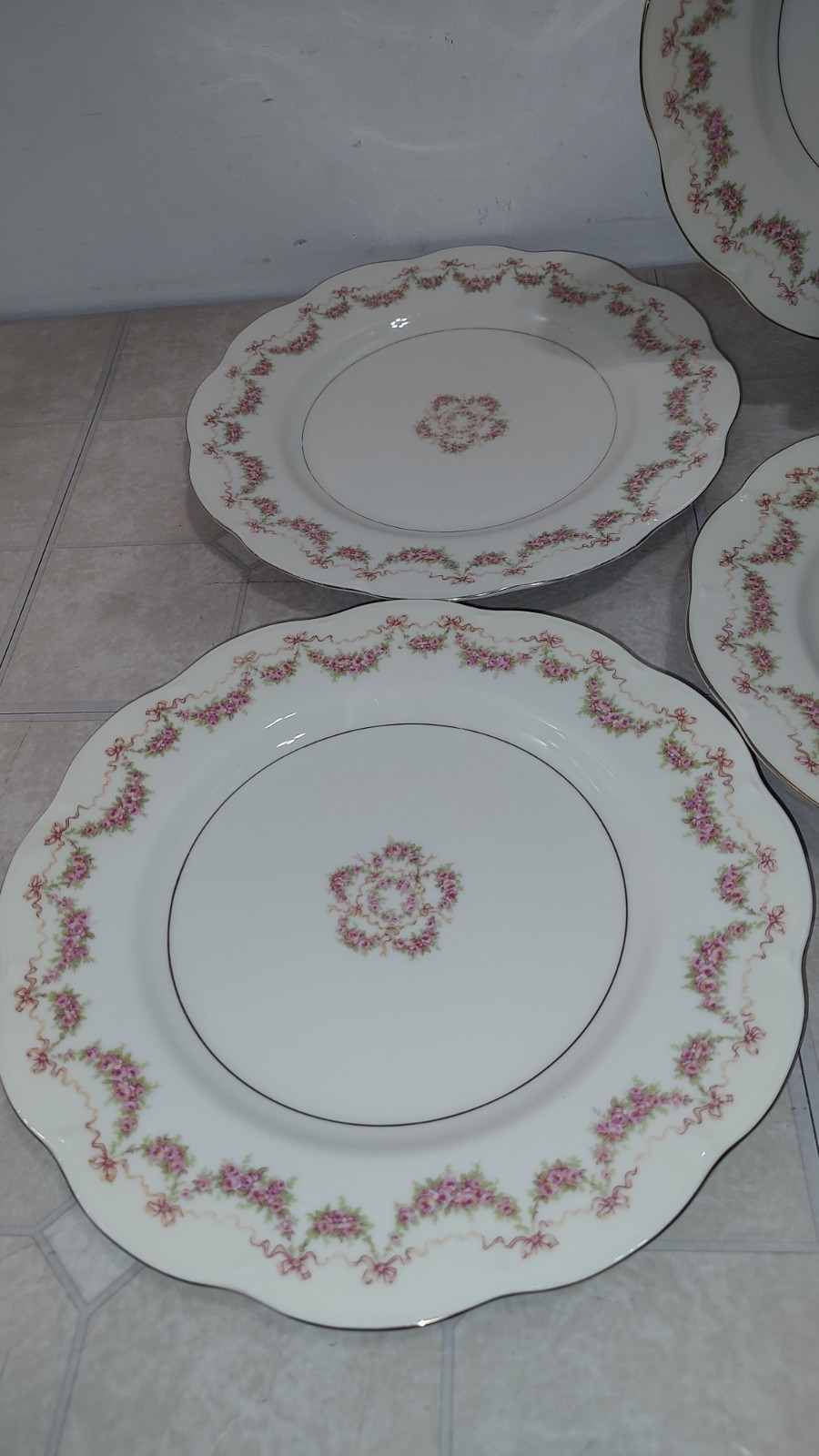Theodore Haviland New York Hamilton 10-3/8” Dinner Plate Lot Of 6 America