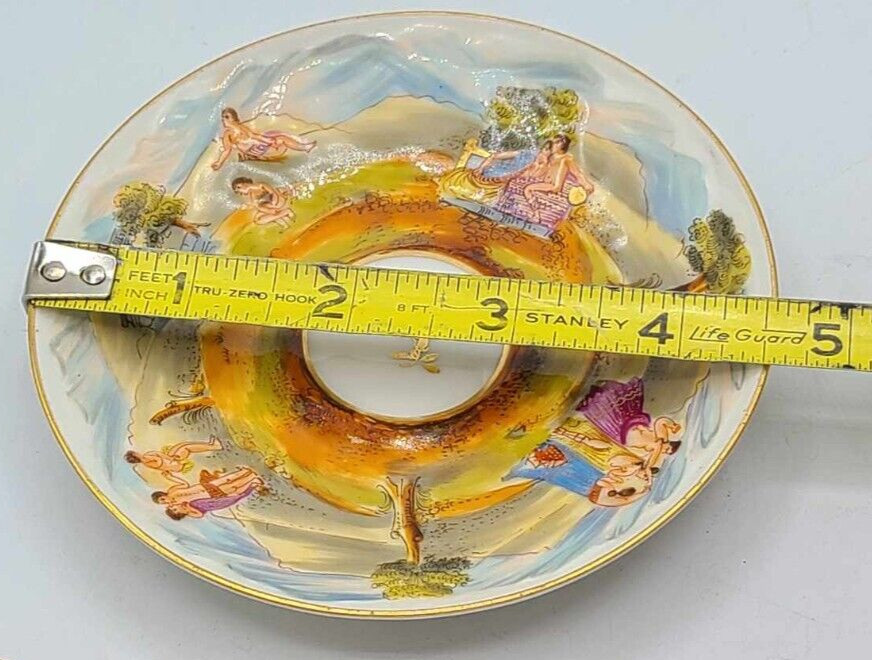 Antique 1800s Richard Ginori Capodimonte Hand Painted Cup & Saucer
