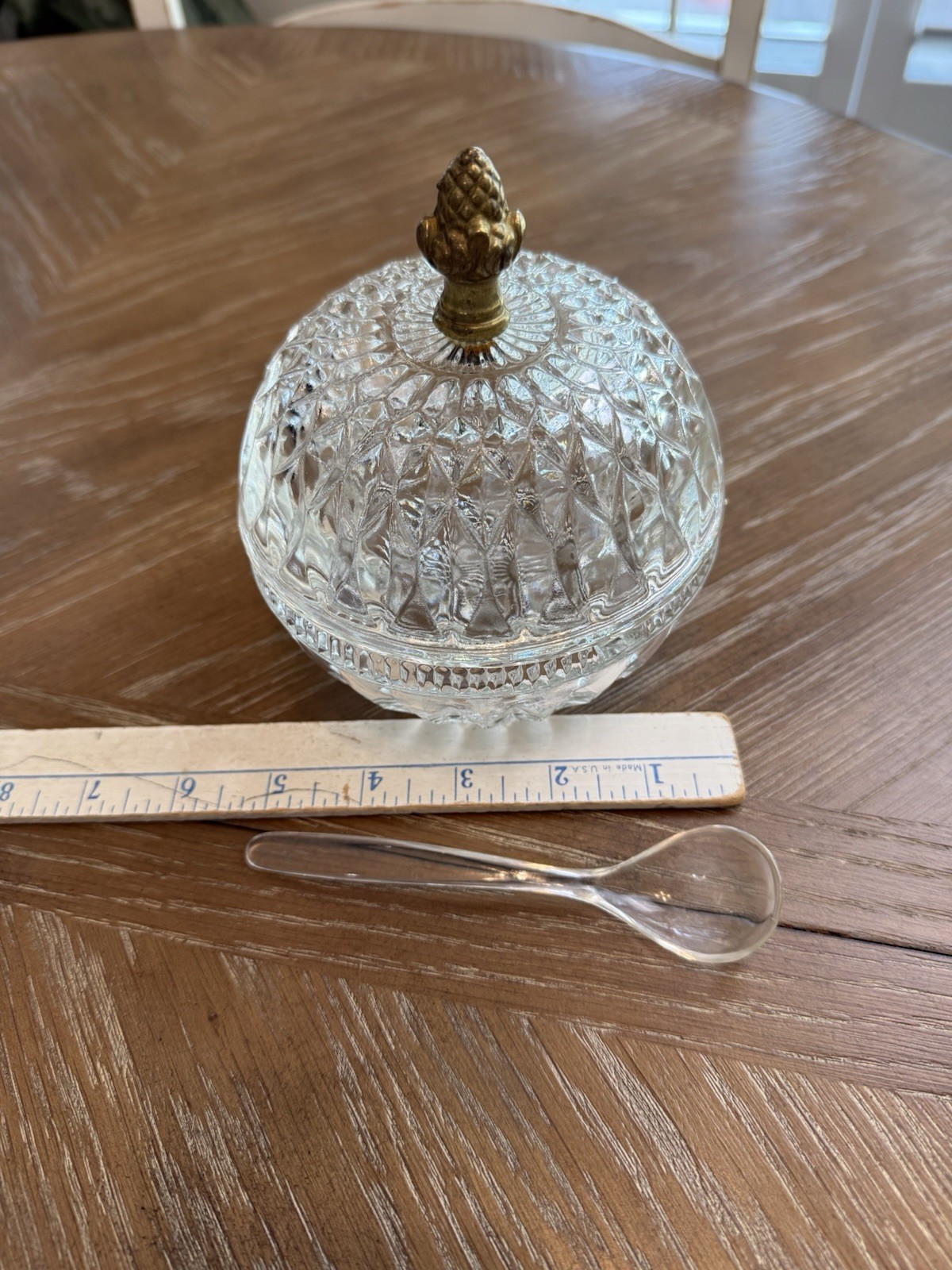 VINTAGE INDIANA GLASS LIDDED CANDY BOWL SERVER SUGAR