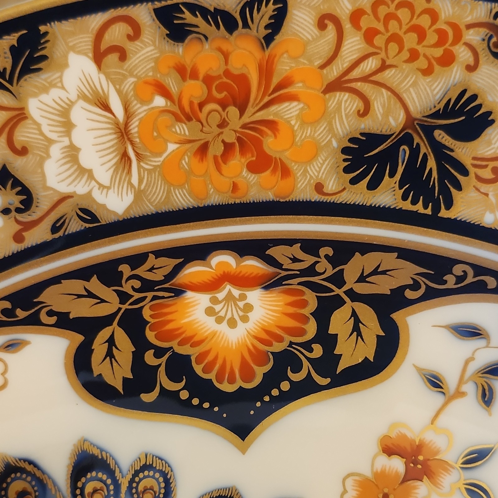 Kaiser Yokohama Porcelain Decorative Plate Peacock Floral Birds Germany