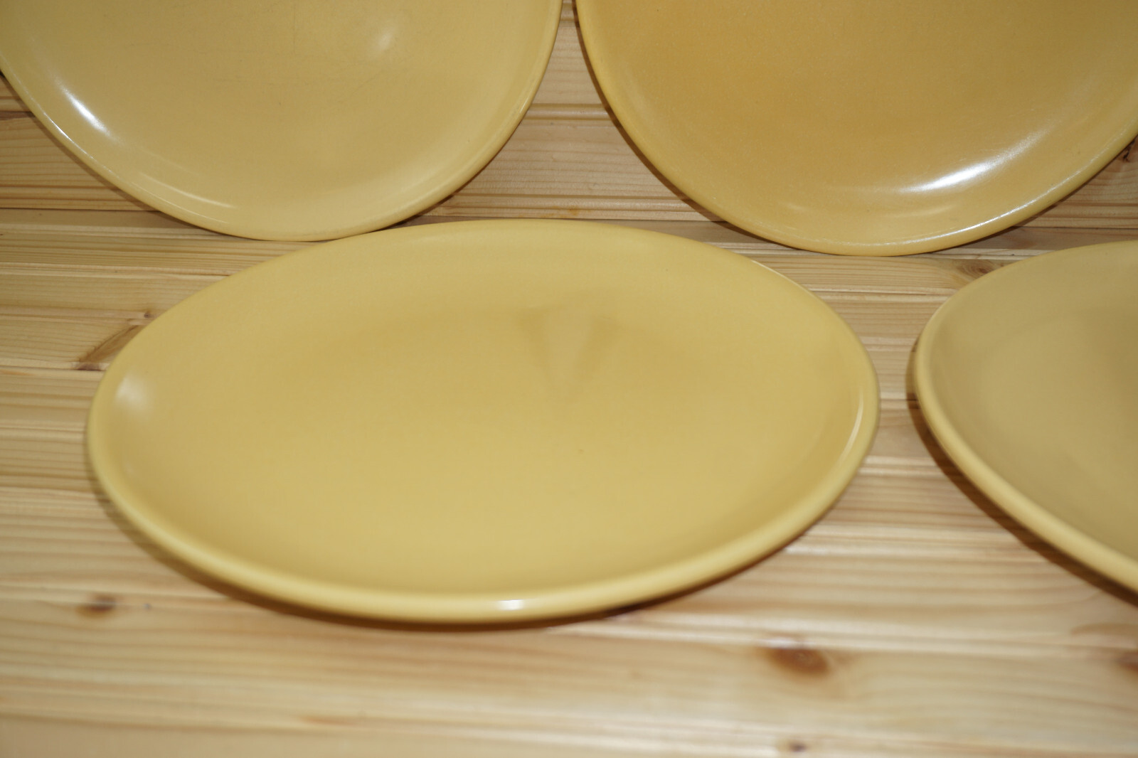 La Solana Pottery Yellow / Orange (5) Dinner Plates, 10″ (S41)