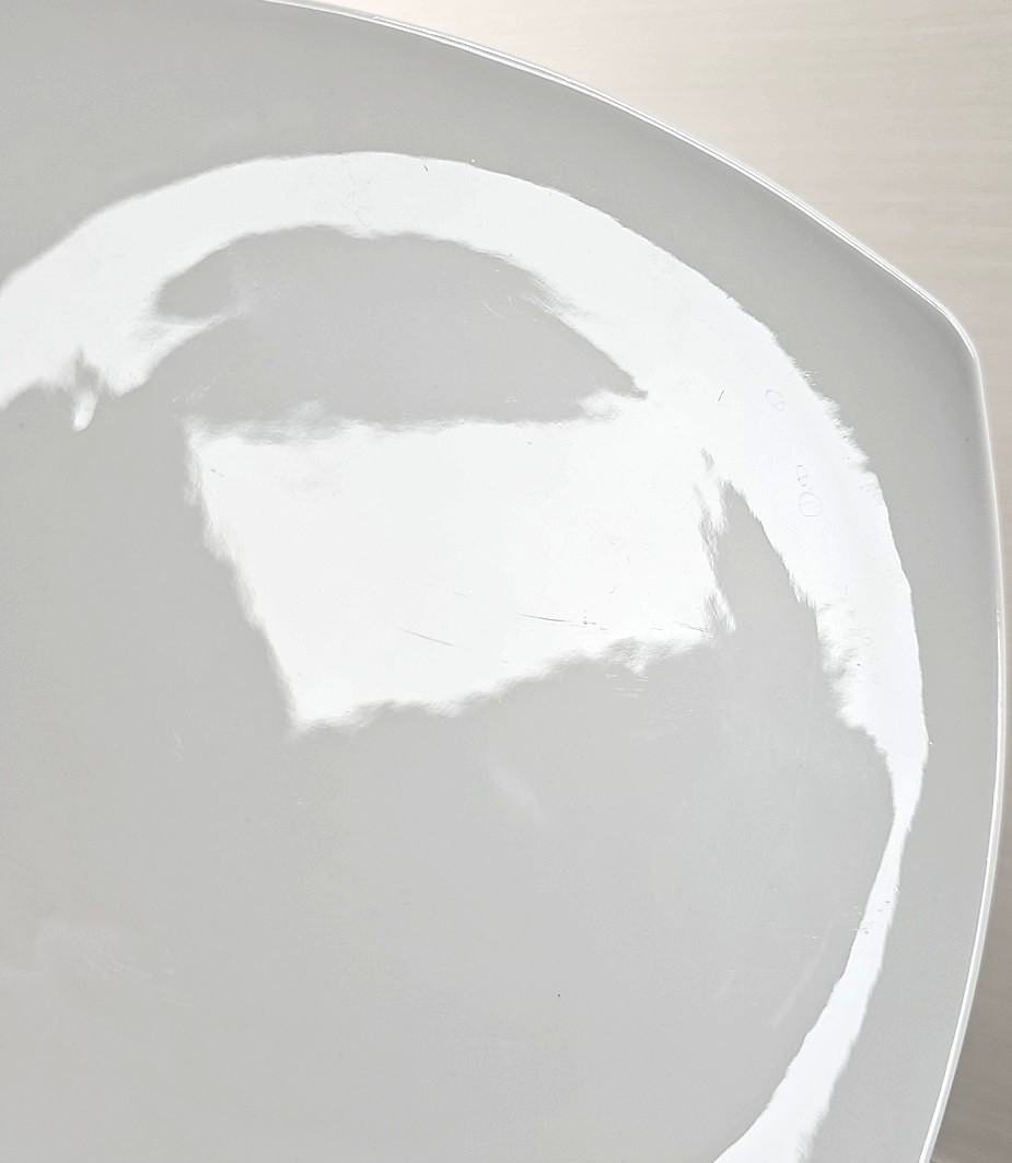 3 Churchill Recline Square Salad Plate Set White Elegant Serving Dining Dish Lot