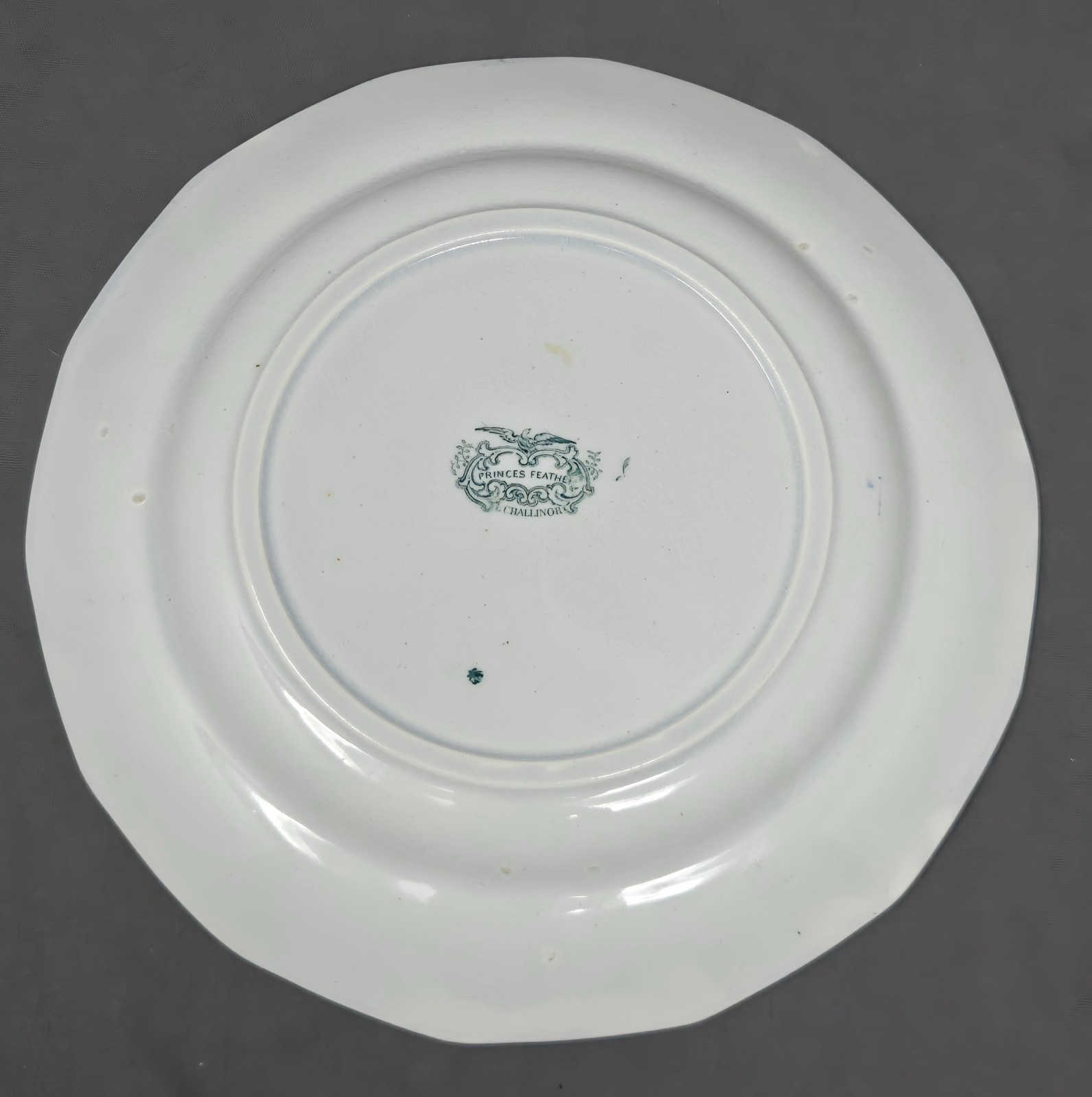 E. Challinor Princes Feather Plate 8 1/2″ C. 1842-72