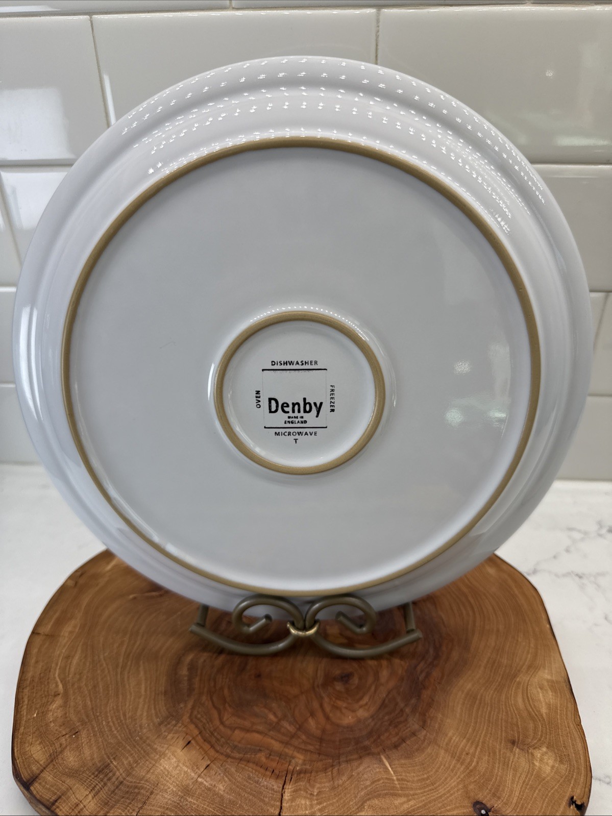 4-Denby England Regency Green 10 3/8″ Dinner Plates