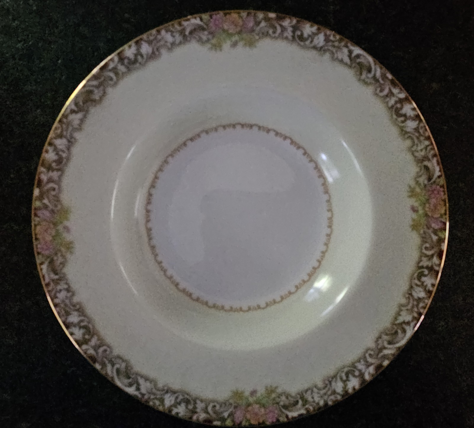 Vtg Noritake Harmony Gold Trim Set of 10* 8.25″ Soup Bowls Made Occupied Japan