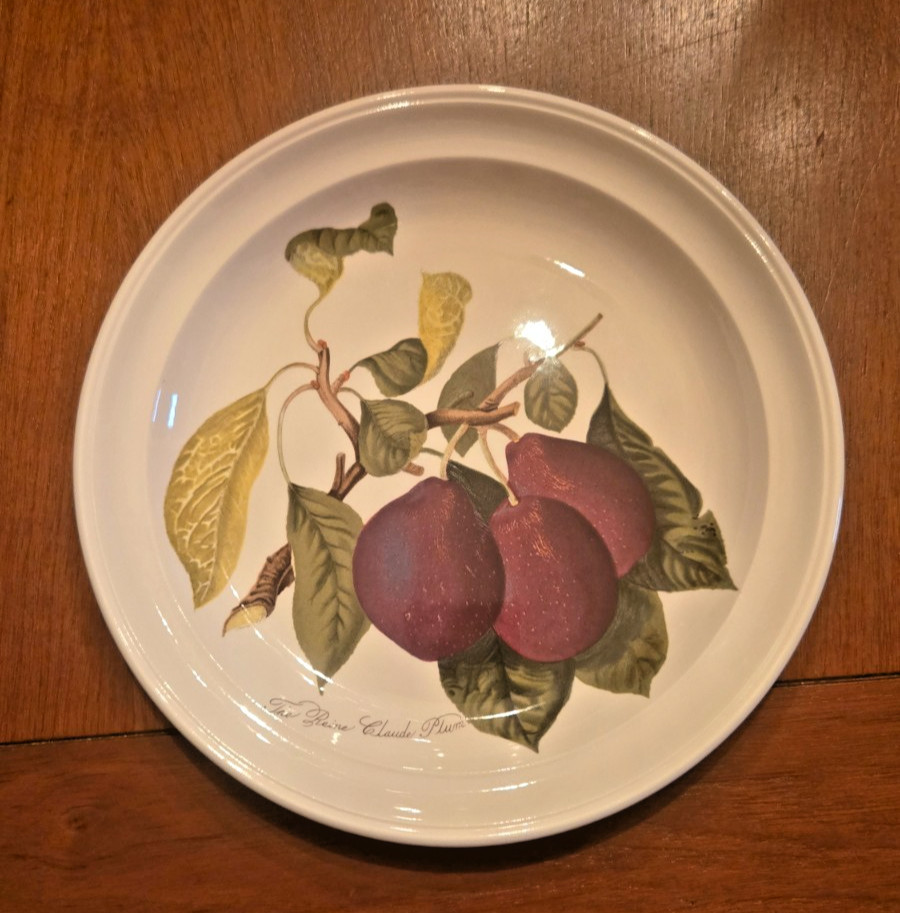 Set Of 4 Portmeirion Pomona England 8 5/8” Salad Plates Apple Plum Pear Currant