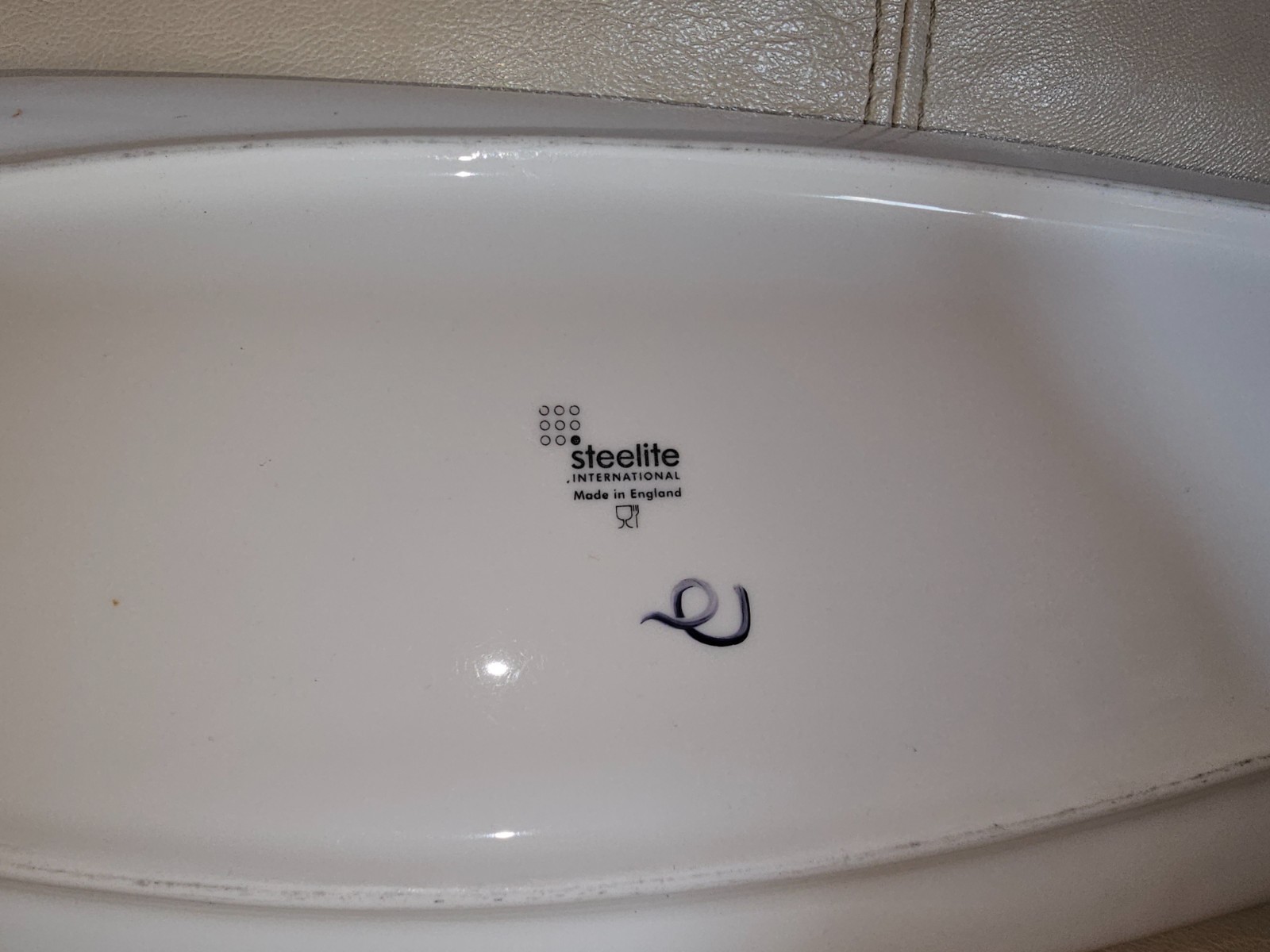 Steelite Post Modern Ceramic Asymmetrical Organic White Serving Platter 20″