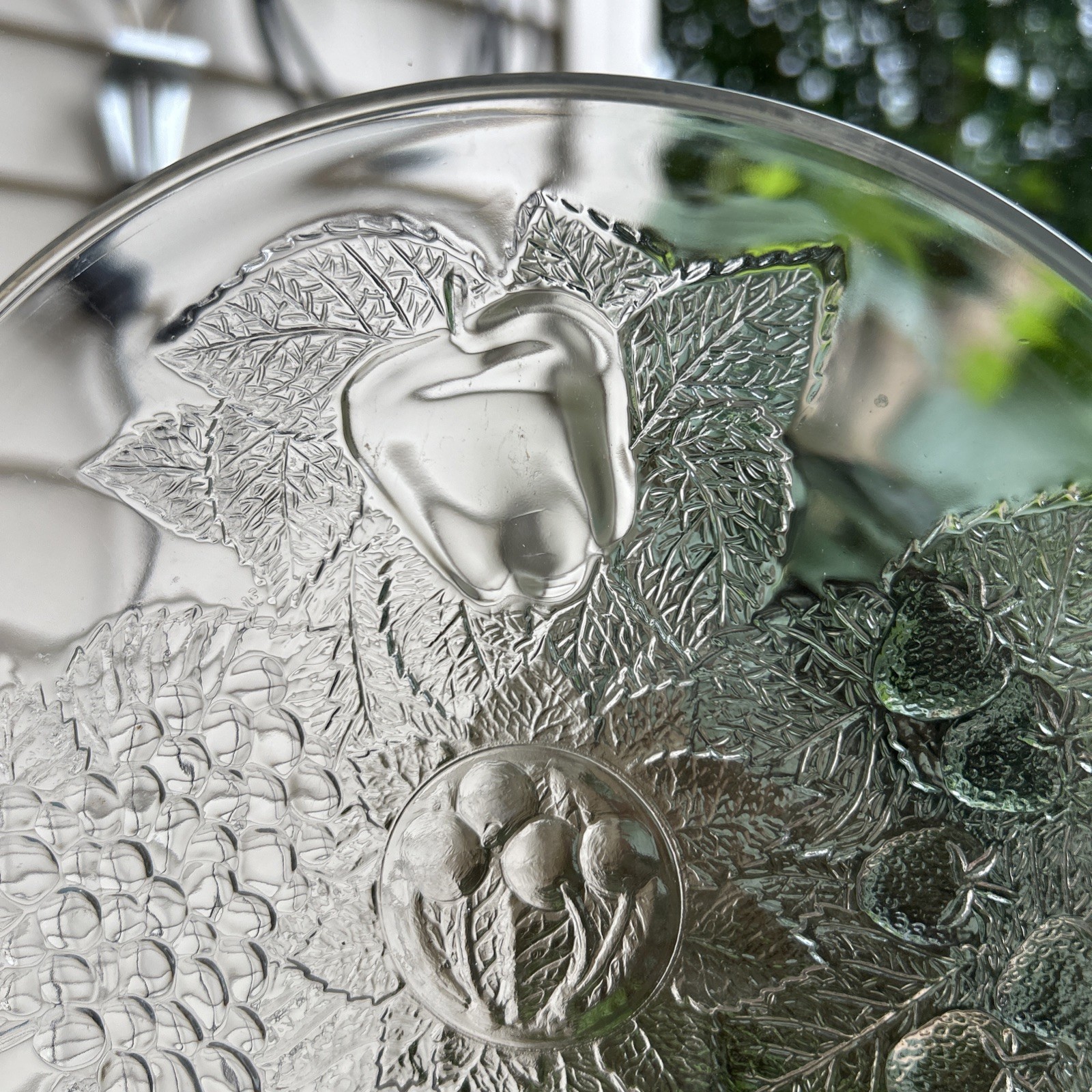 Pasabahce Embossed Fruit And Leaves Plates, Set Of 6
