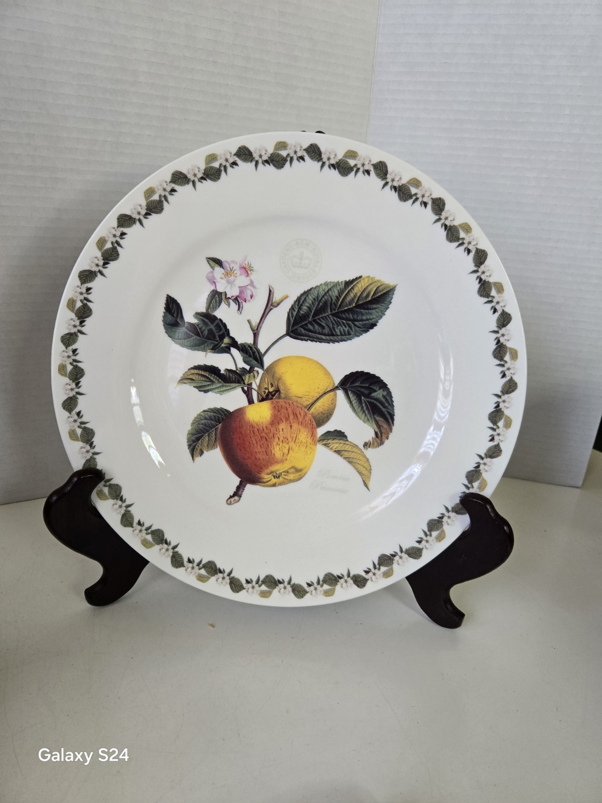 GARDEN KEW ROYAL BOTANIC Fine China Pomme Princess Dinner Plate 10 1/2″