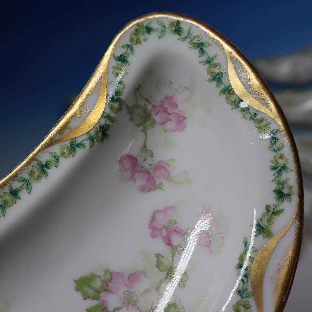 Haviland Limoges – Floral Swags Schleiger 66 – 12 Bone Dishes – 6 1/8 inches