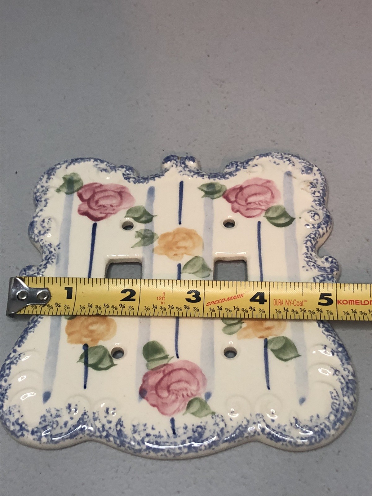 Vintage Double Light Switch Wall Plate Roses Cottage Core – Pottery by Levine