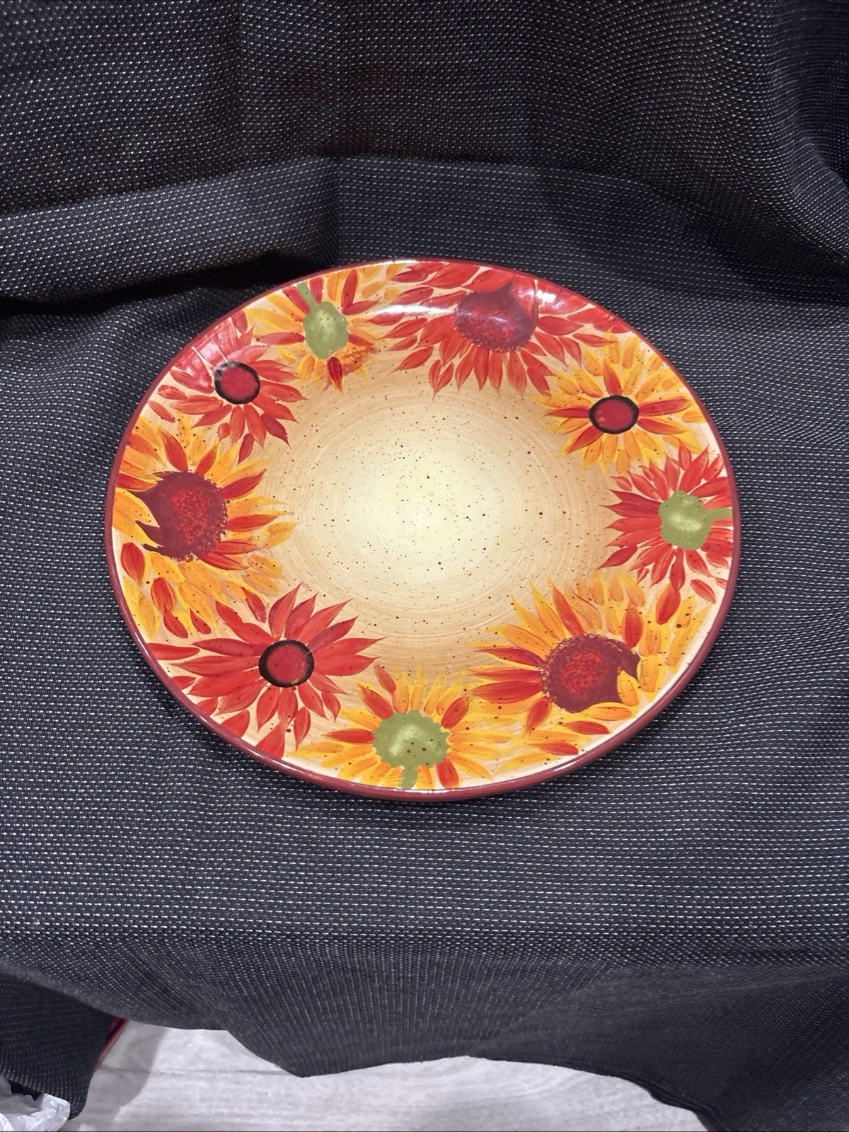 Three (3) Pfaltzgraff EVENING SUN 11 3/4” Chop Plates (Hand Painted)