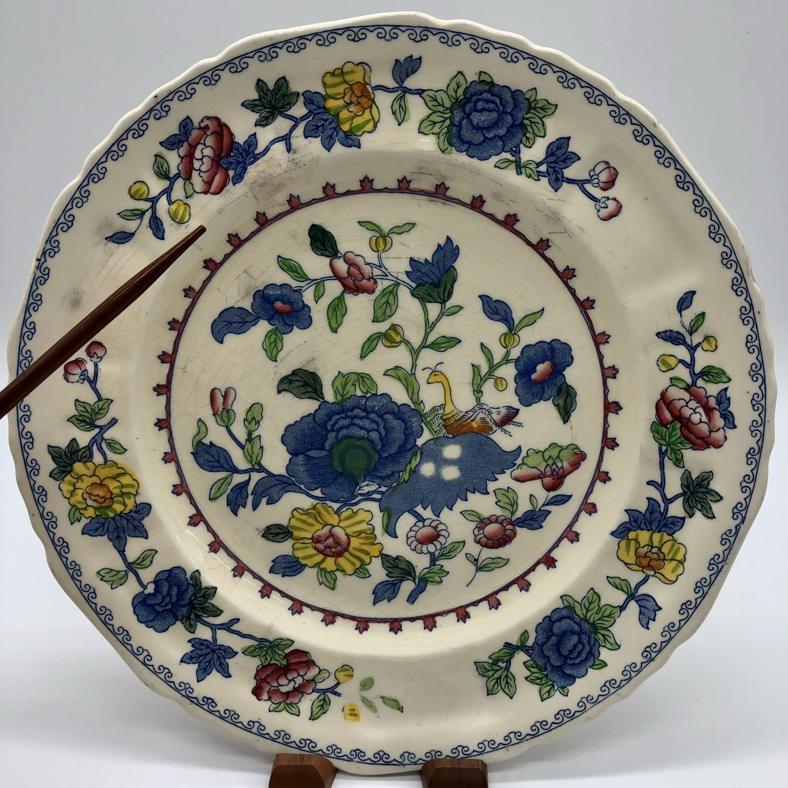MASON’S Regency Plantation Colonial (5) 10” Dinner Plates England