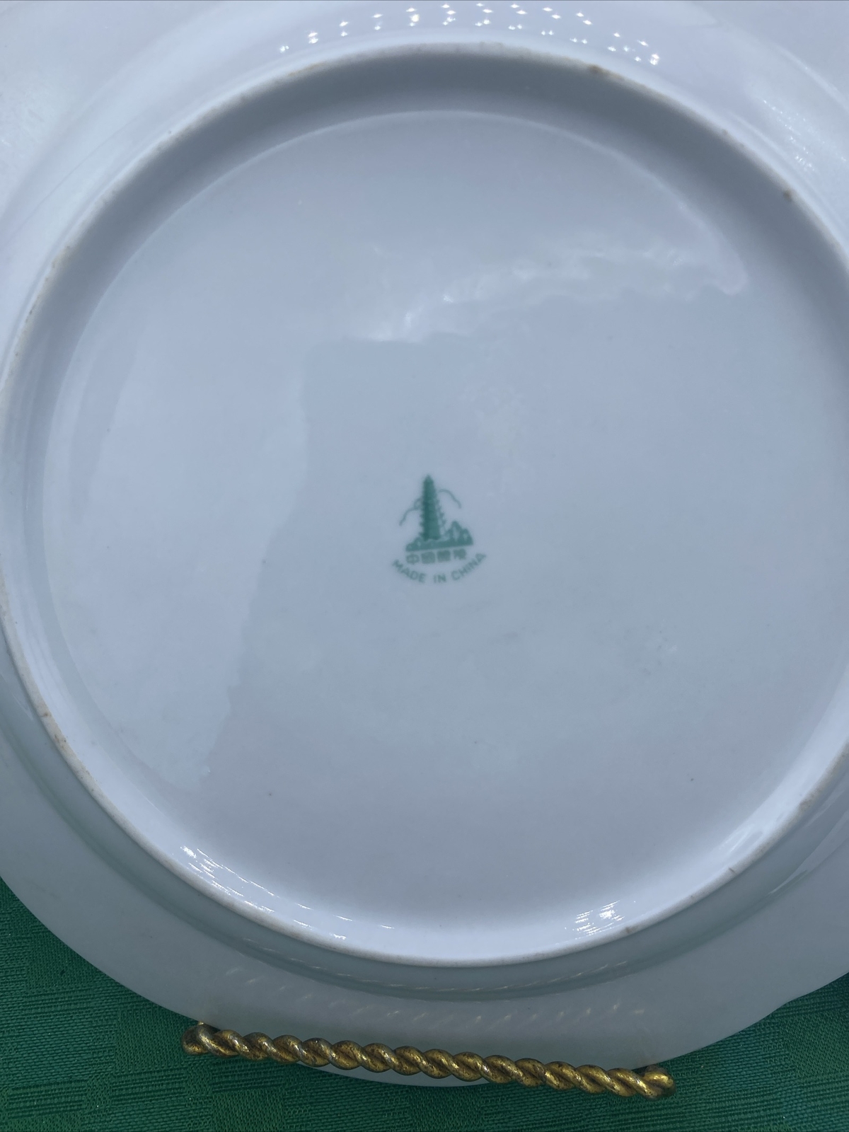 GUC-China-Blue/Green Bluebell Pattern 10” Dinner Plate