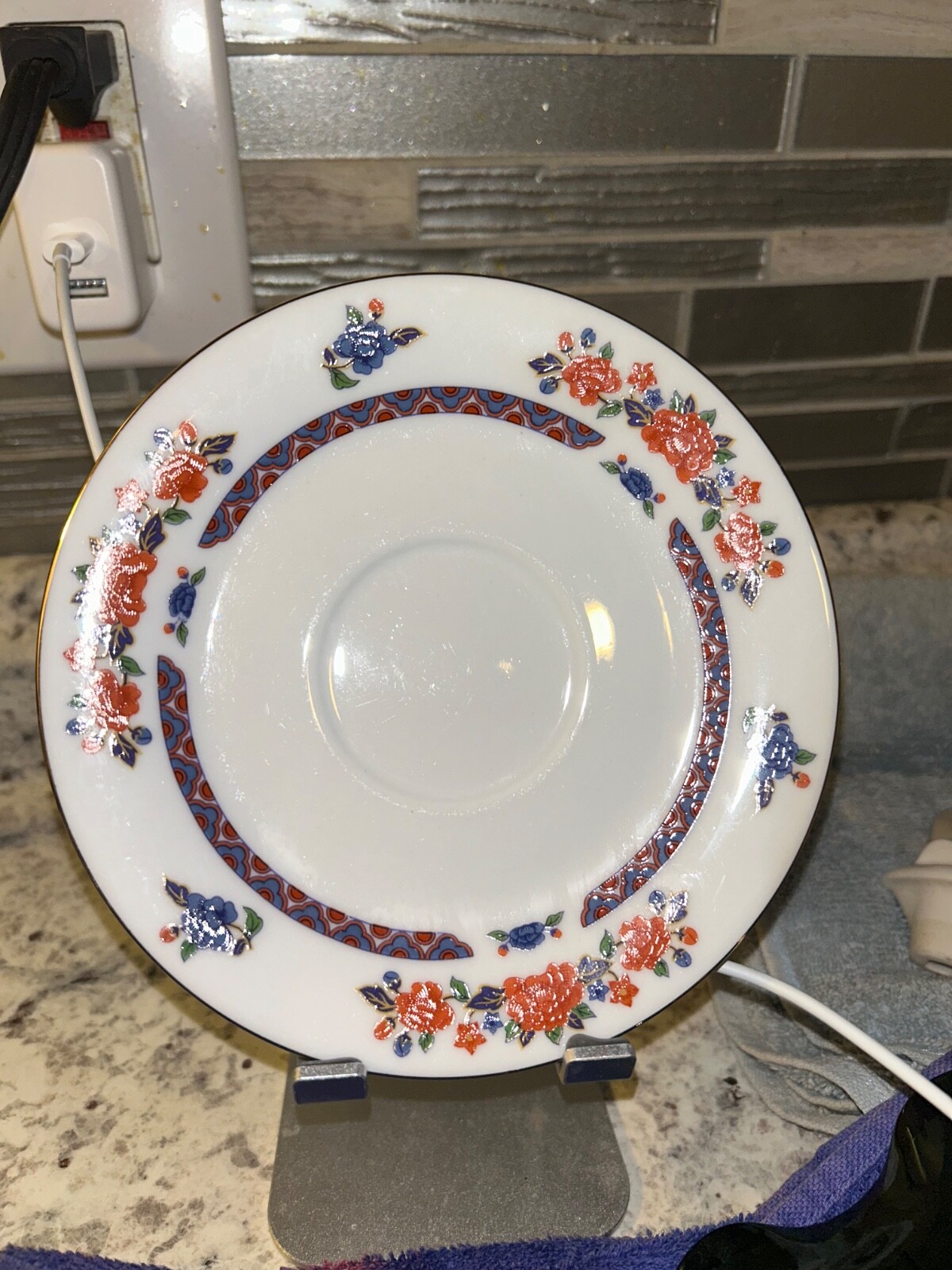 CROWN MING – 7 Pc Set – Fine Bone China Jian Shiang Tea Cup w/ Plates