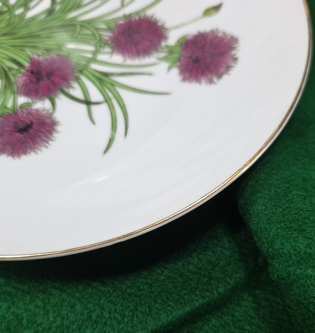 Vtg Herb Garden Wall Hanging Plates Set 4 Japan Parsley Mustard Sage Chives Deco