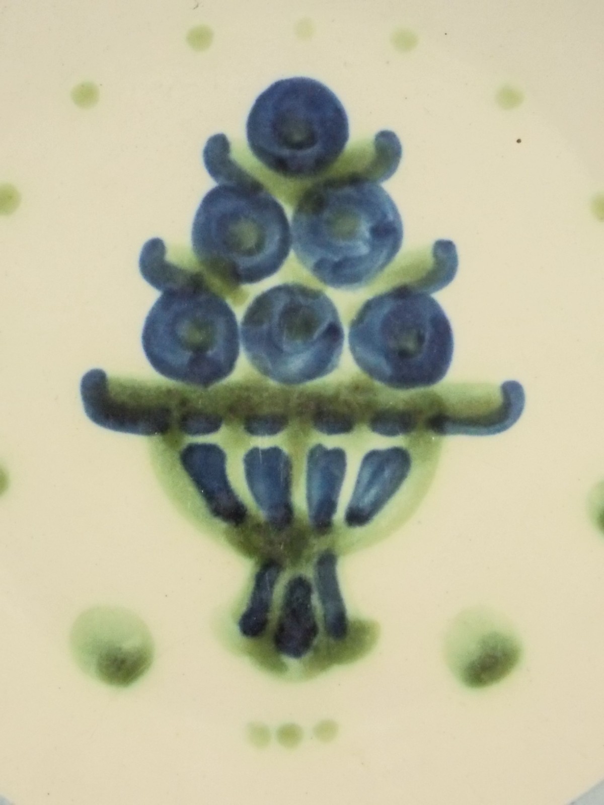 1950’s Single M.A.Hadley Pottery Signed Salad Plate 7 7/8″ Perfect!