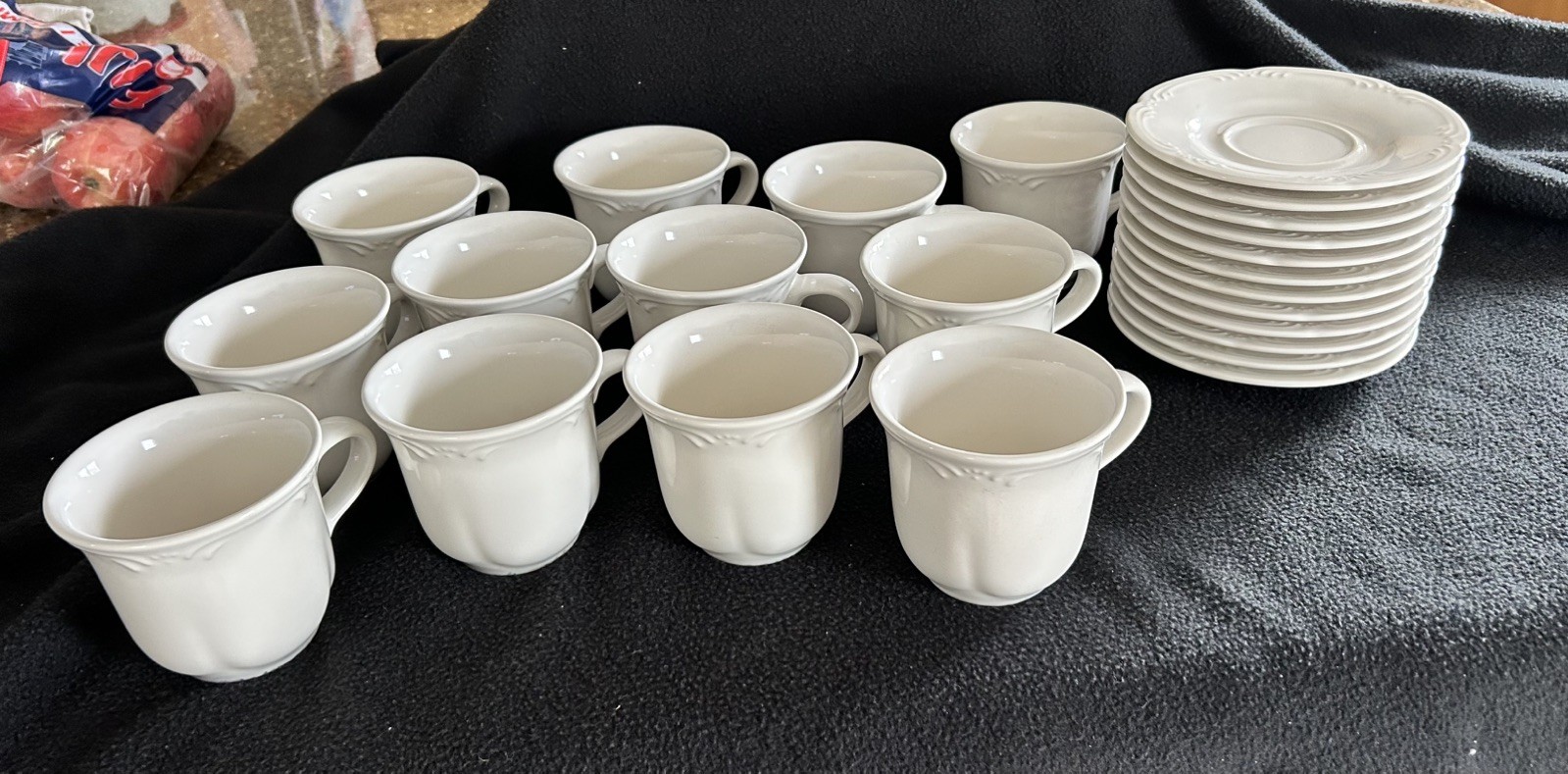 Pfaltzgraff Filigree Cup and Saucer 12 Sets Available