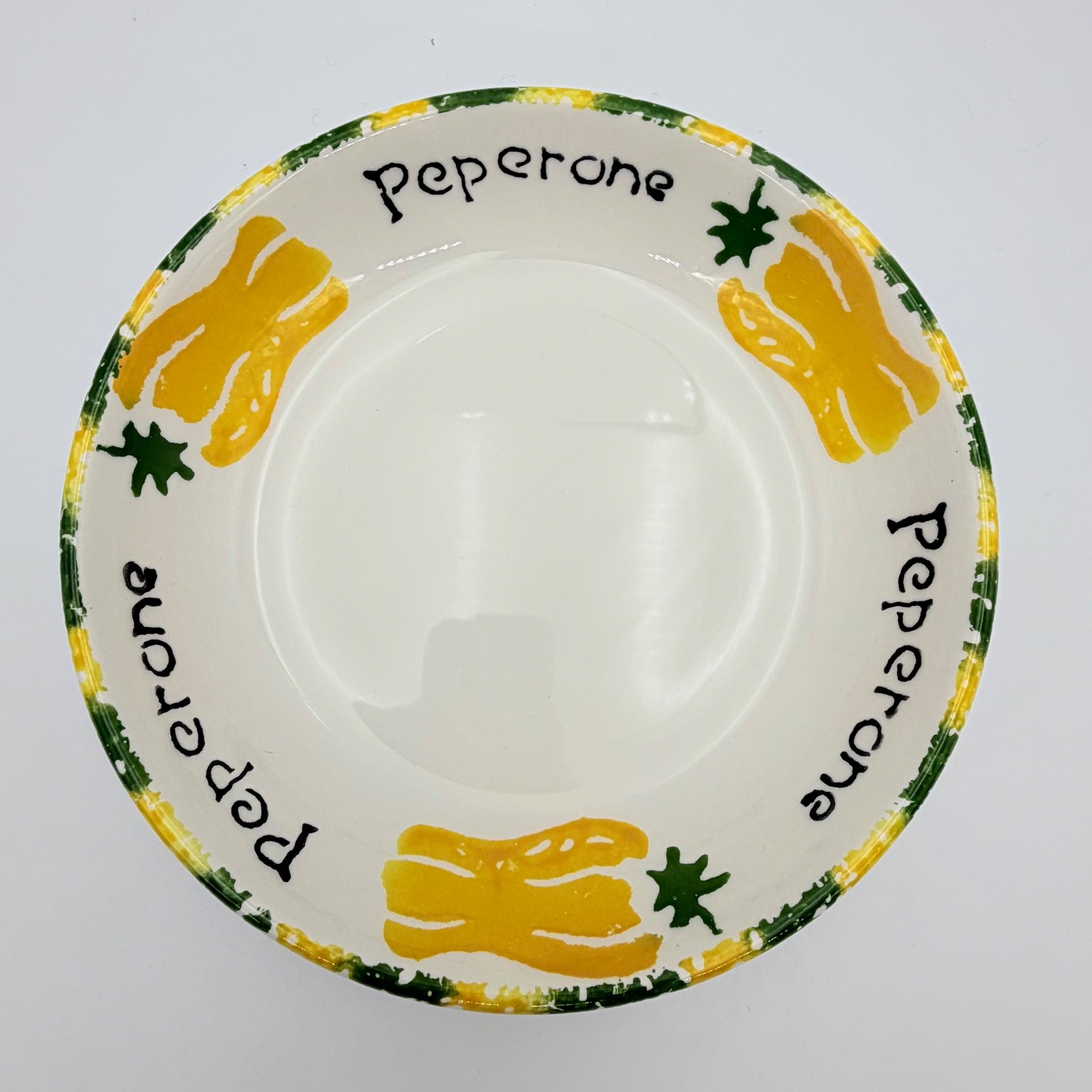 Pier 1 Pomodoro Pasta Bowl Set 5 Pc Italy Aglio Mixed Vegetables Hand Painted
