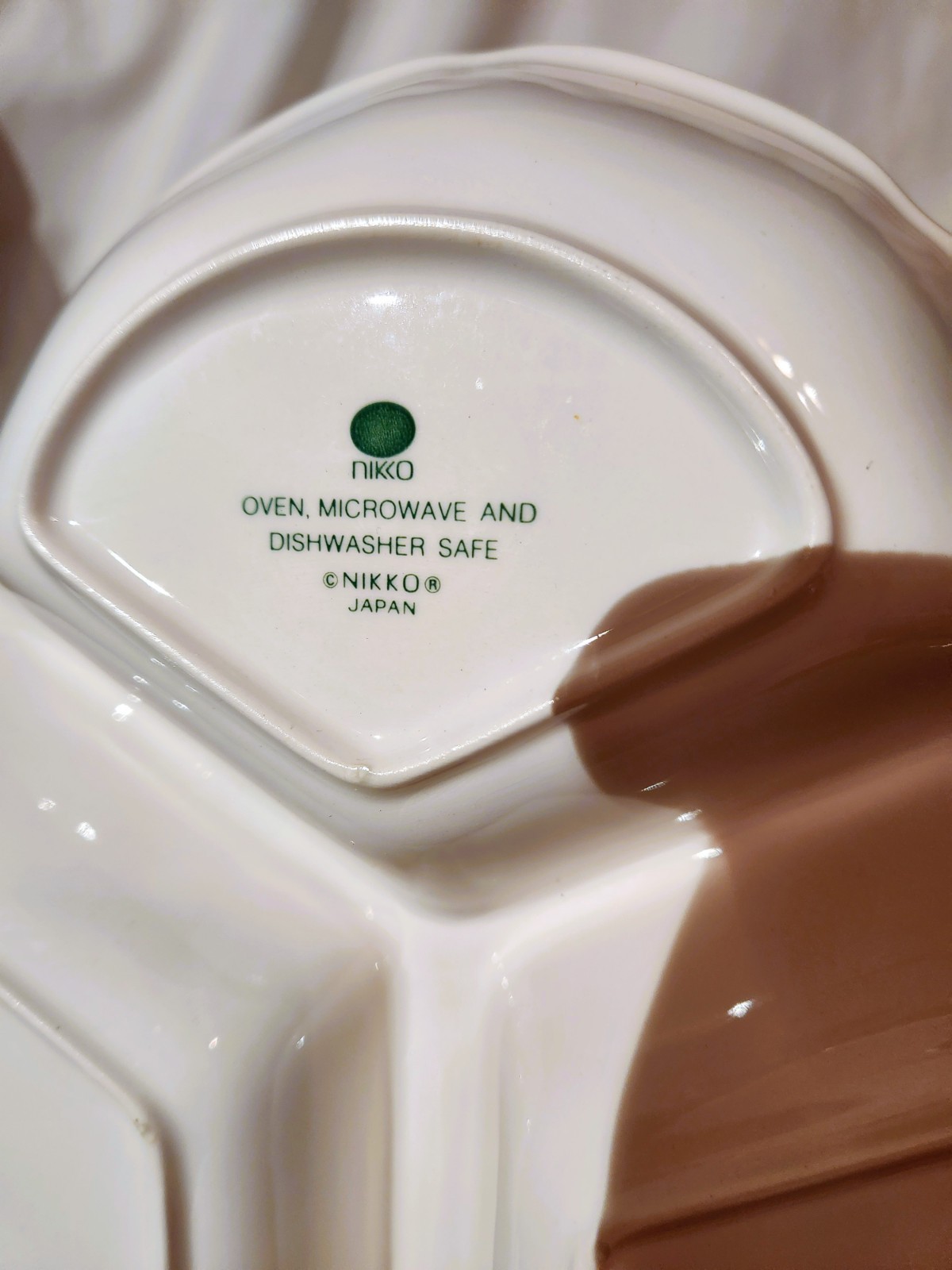 2 Pieces Nikko CHRISTMASTIME Handled Divided Dish & Candy Dish – Japan – MINT