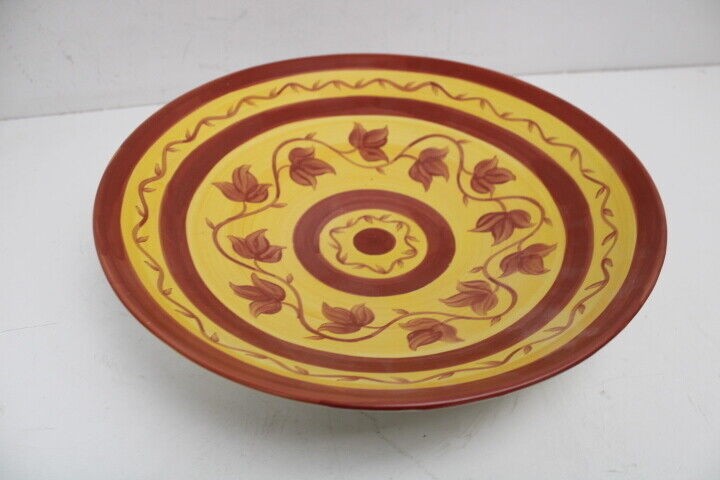 Pastis & Co France Hand Painted French Large Round Platter 15 inch