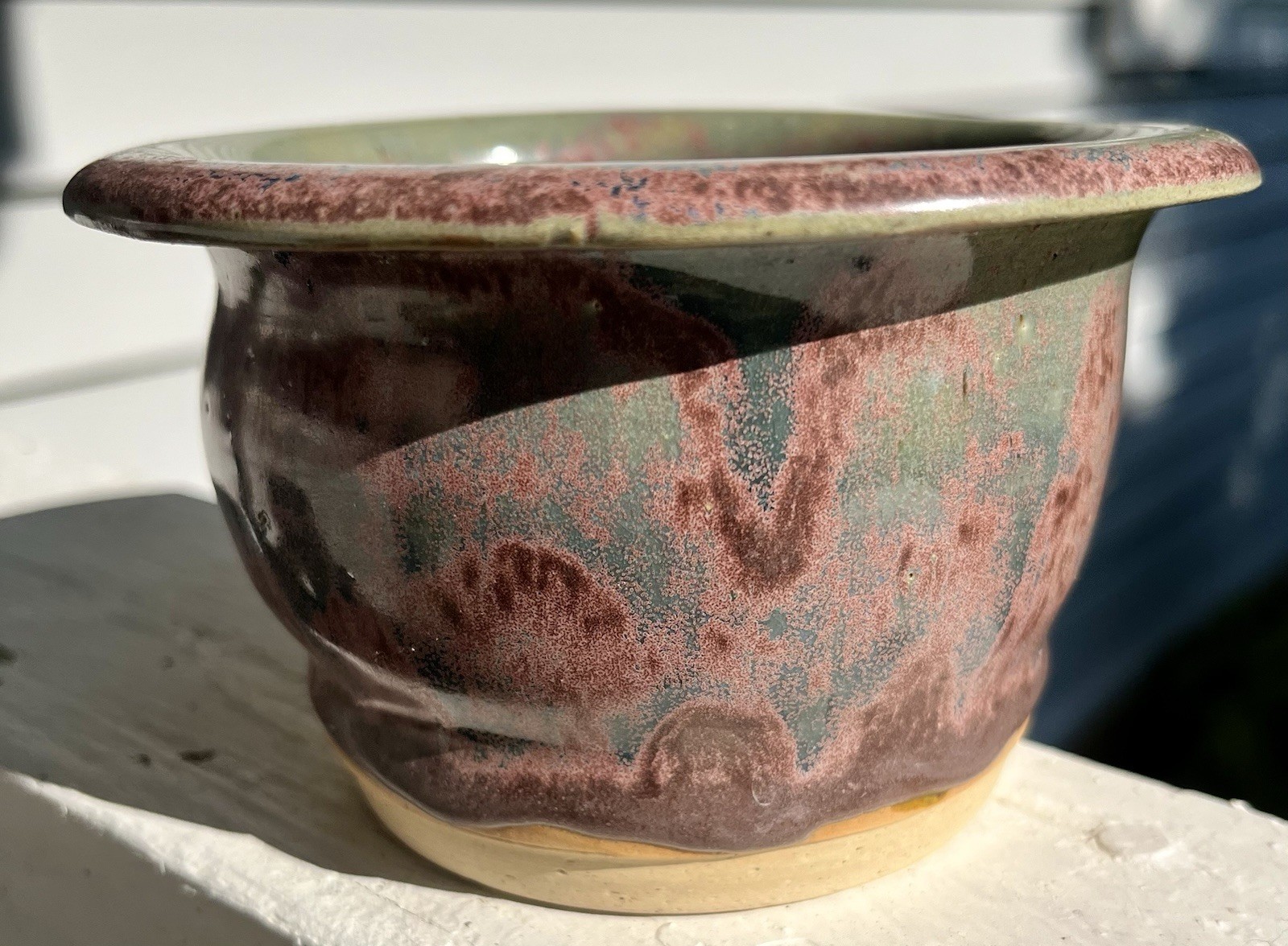 Handsome Studio Pottery Bowl Artisan Handmade Natural Earth Tones Signed 2011