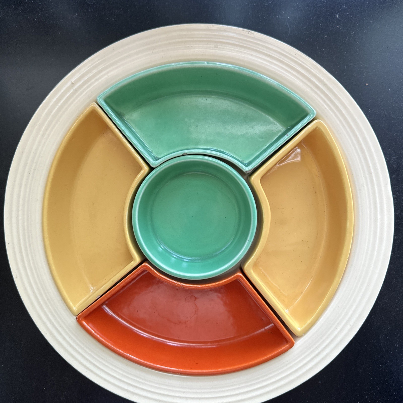 Vintage (1937-1943) Fiestaware Relish Tray 4 Colors