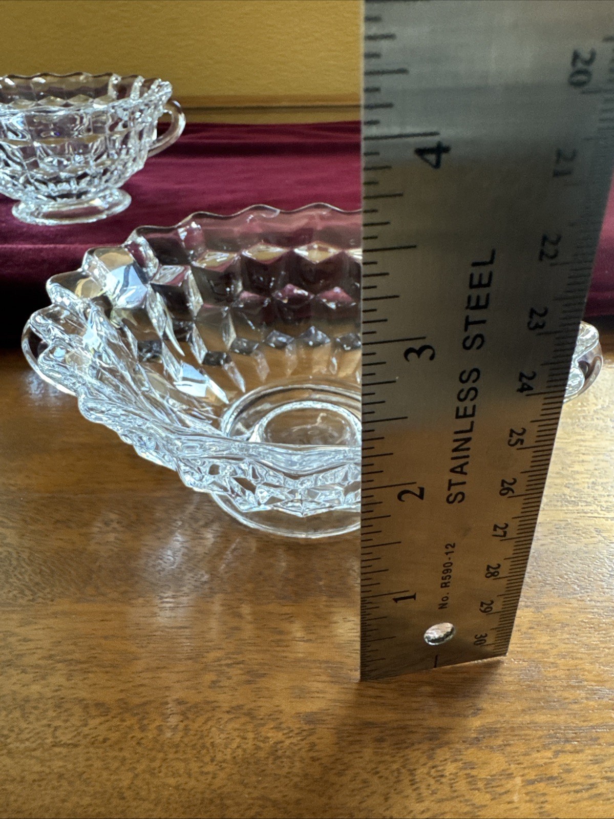 Set of 2 RARE Vintage Fostoria American Footed CREAM SOUP Bowl 4 7/8”