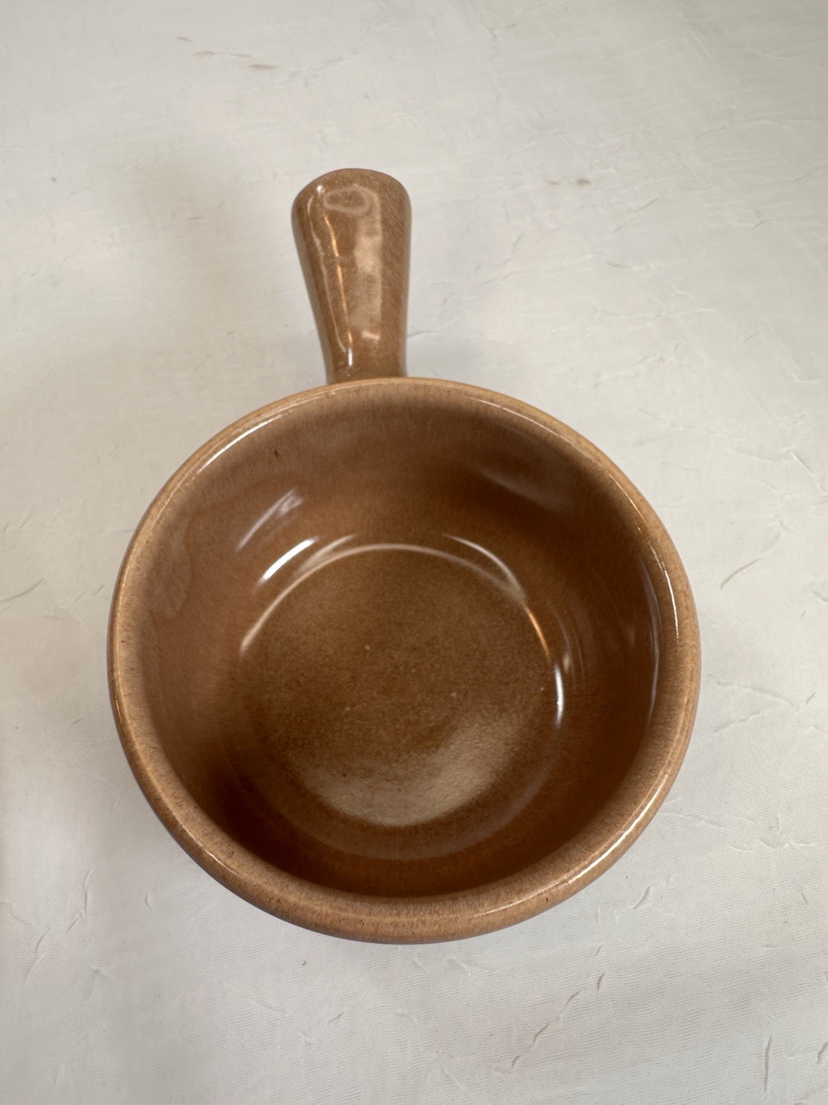 Vintage La Solana Brown Pottery Stoneware Ceramic Covered Individual Casserole