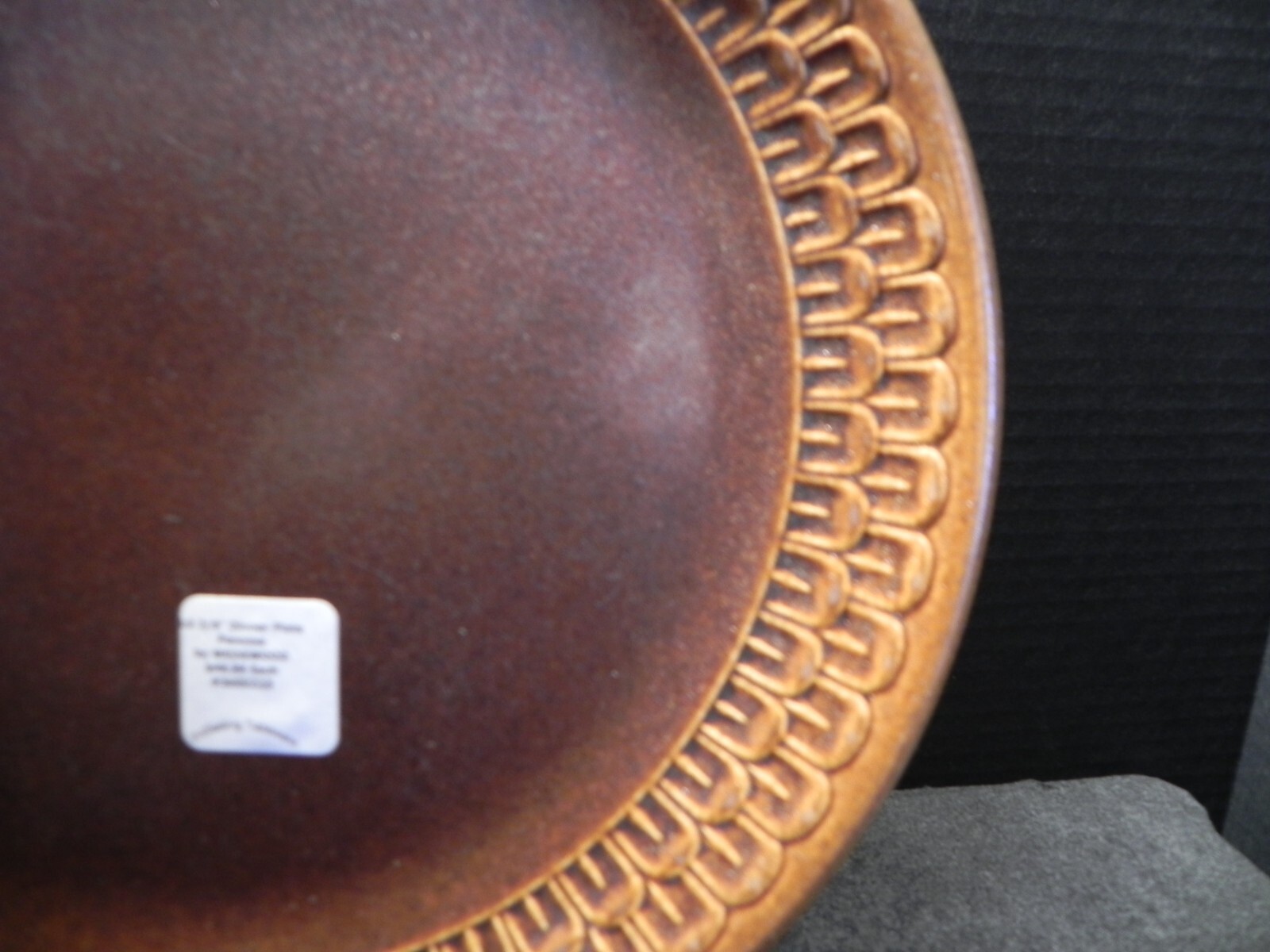 WEDGWOOD PENNINE BROWN 10 3/8″ DINNER PLATE