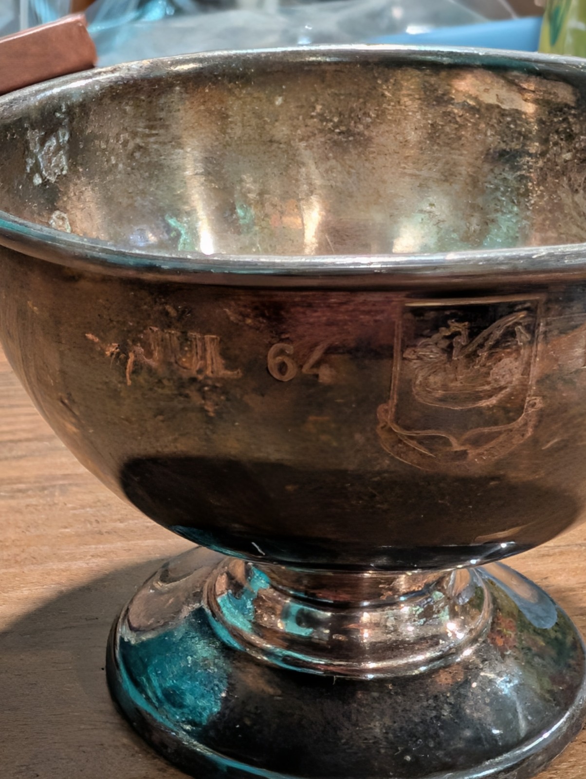 Military Souvenir JUL 64 DEC 65(Footed Pedestal Bowl)