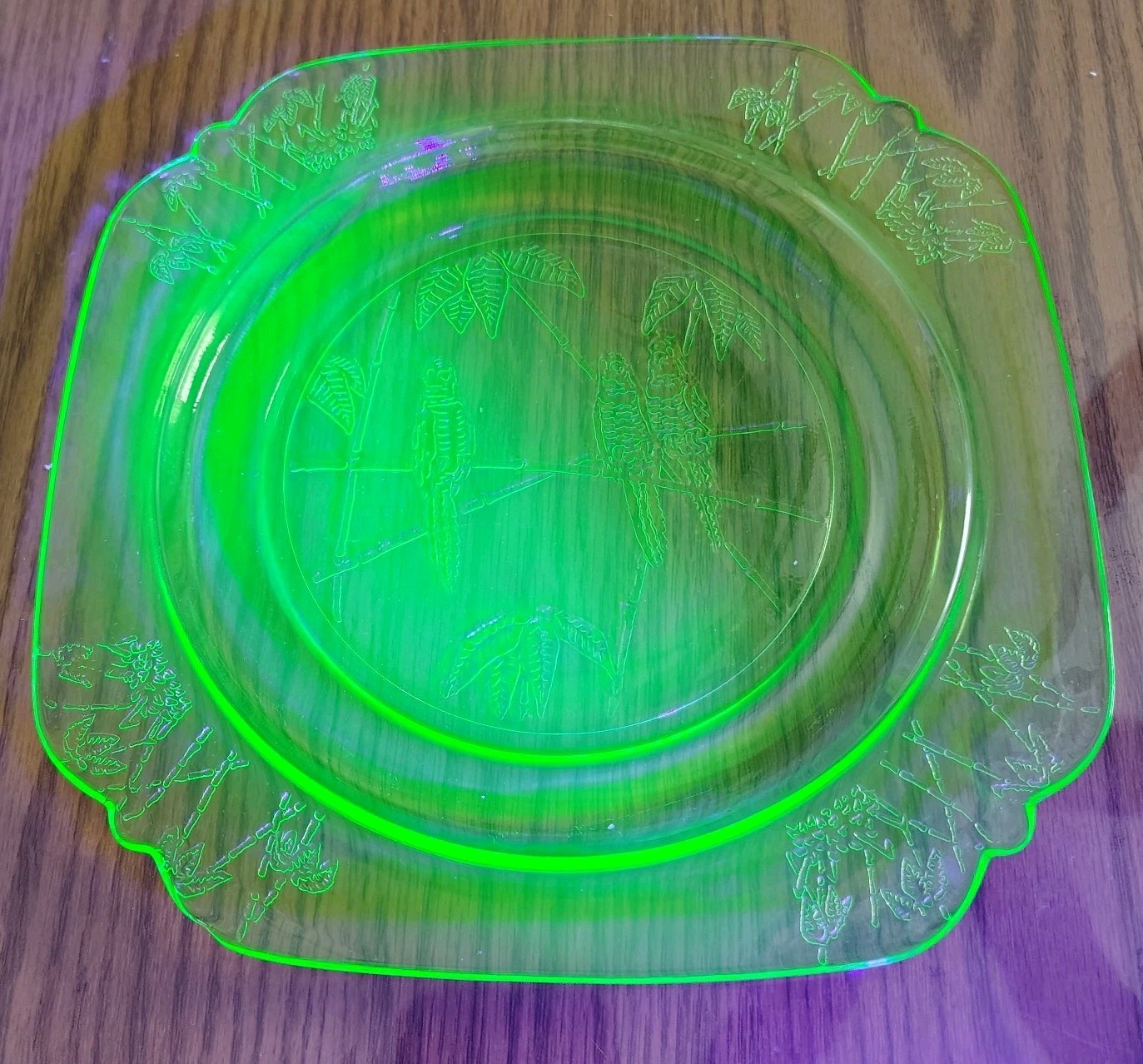 Depression Uranium Mixed Piece Glass Lot, 6 Pieces, UV Glow, VINTAGE