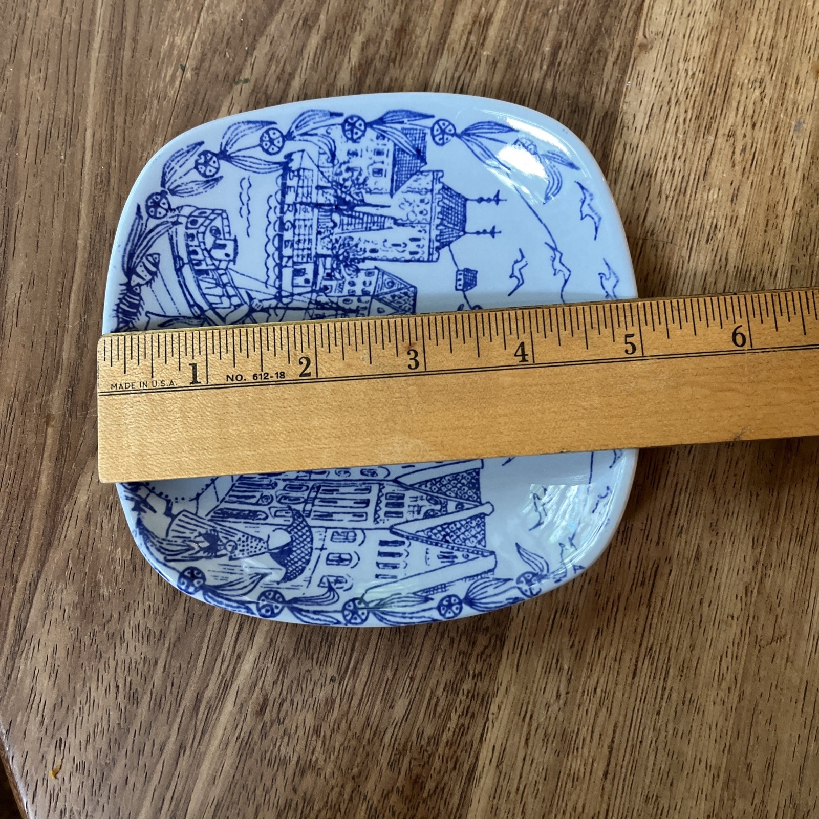 Stavangerflint Norway Fisherman Wharf Plate Kari Nyquist Norwegian Ceramics 5 in