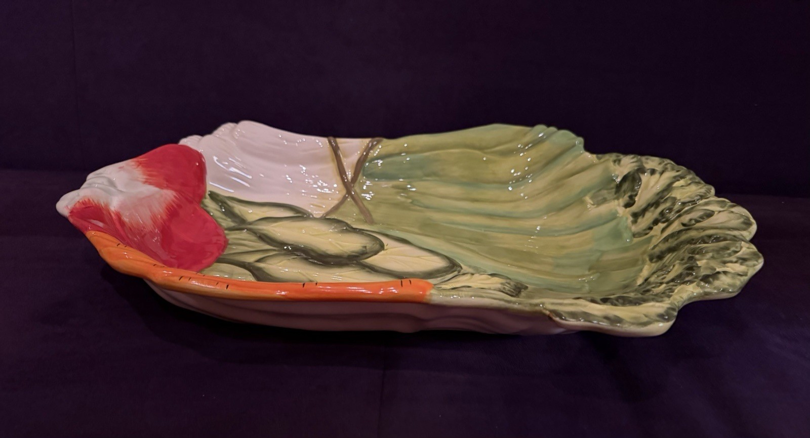 Certified International Victory Garden Vegetable Platter Judy Phipps Ceramic 19″
