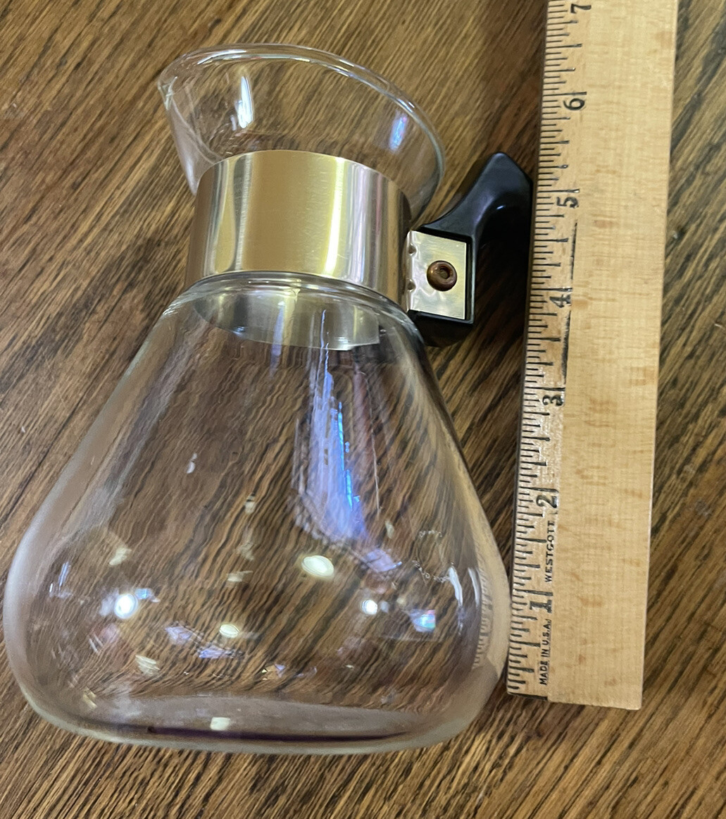 Vintage MCM Corning Ware Small 6 inch Heat Proof Glass Coffee Carafe only