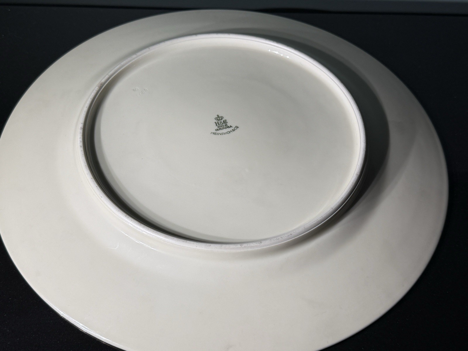 Vtg Gilt Cabinet Plates Set 2 Bavaria & Czechoslovakia Floral Porcelain 11”