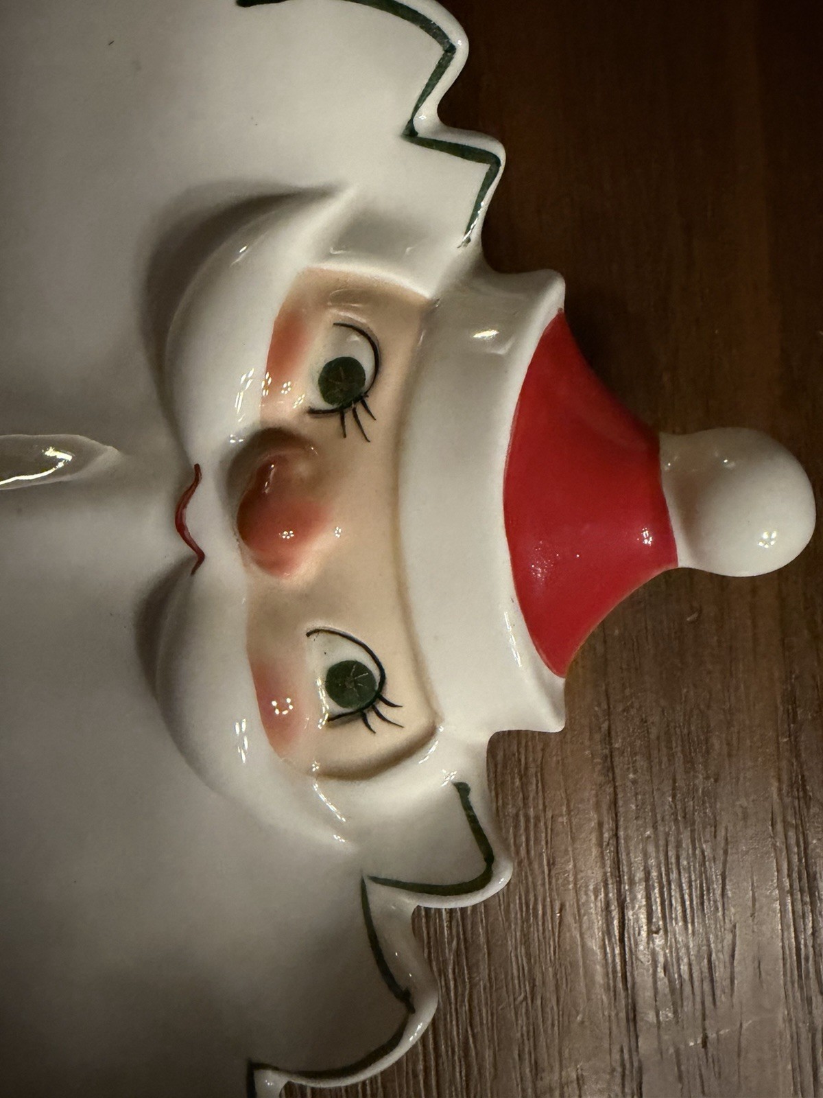 Holt Howard 1959 Santa Face Ceramic 2-Compartment Divided Dish Japan