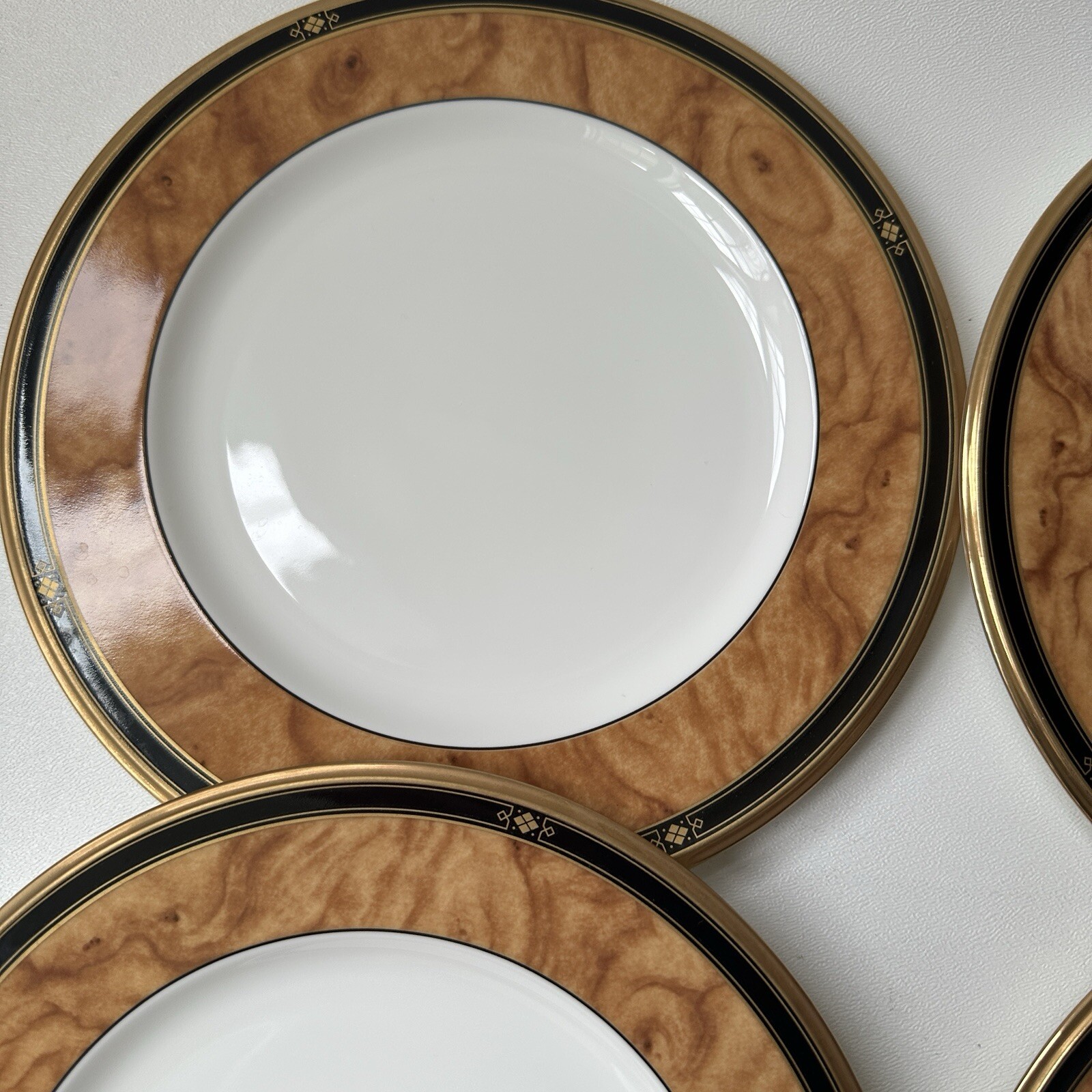 NORITAKE Cabot SALAD Plates 8.5″ Fine Bone China JAPAN MINT Set Of 6
