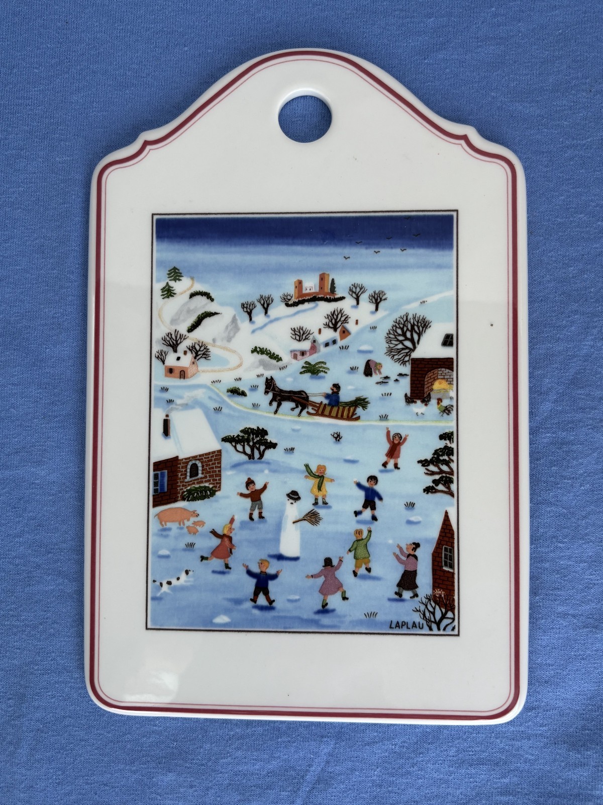 VILLEROY & BOCH — NAIF CHRISTMAS — CRACKER & CHEESE BOARD